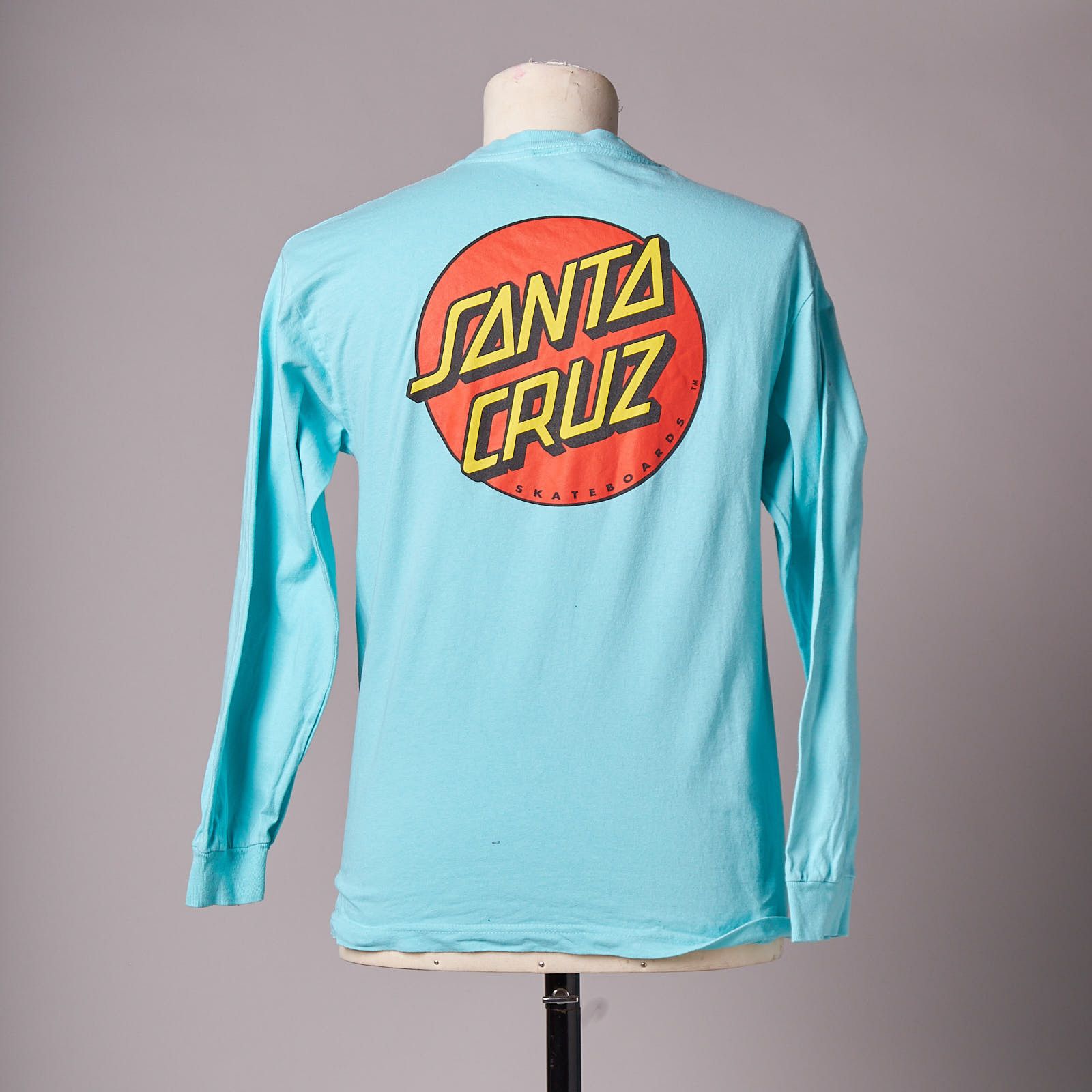 Santa Cruz Skateboards Aqua Santa Cruz Long Sleeve Tee Shirt Size US M / EU 48-50 / 2 - 3 Thumbnail