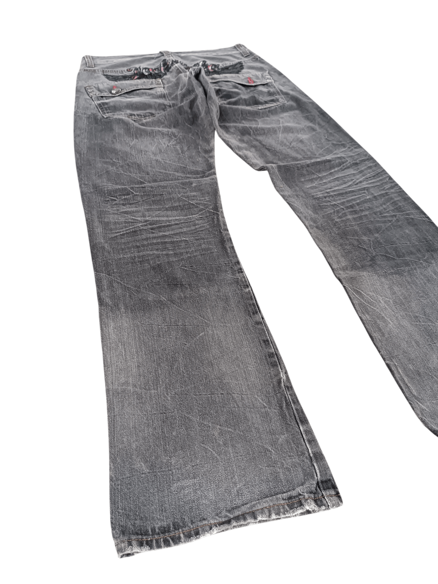 FLARED Jack Serika Embroidery Angel Wing Denim