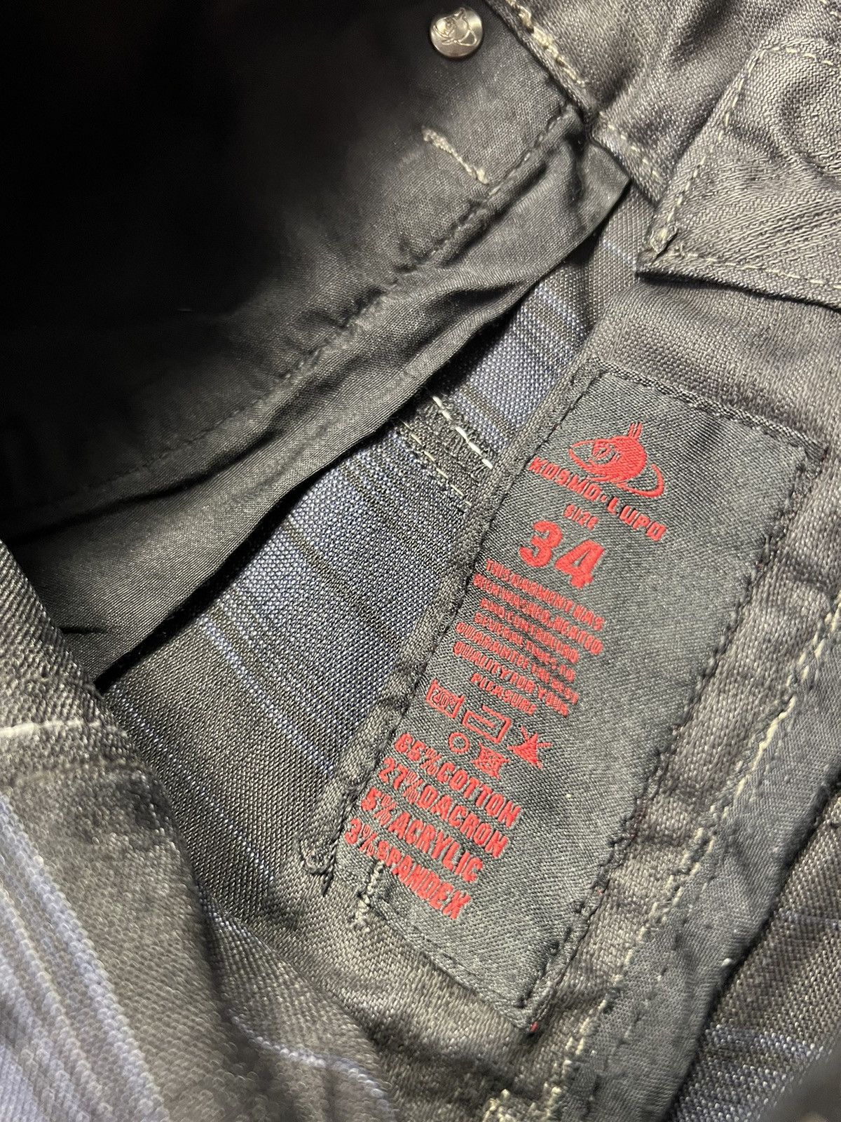 Japanese Brand × Vintage Vintage Y2K Style K&M Kosmo Lupo Japanese Denim Shorts Jean Size US 34 / EU 50 - 12 Thumbnail