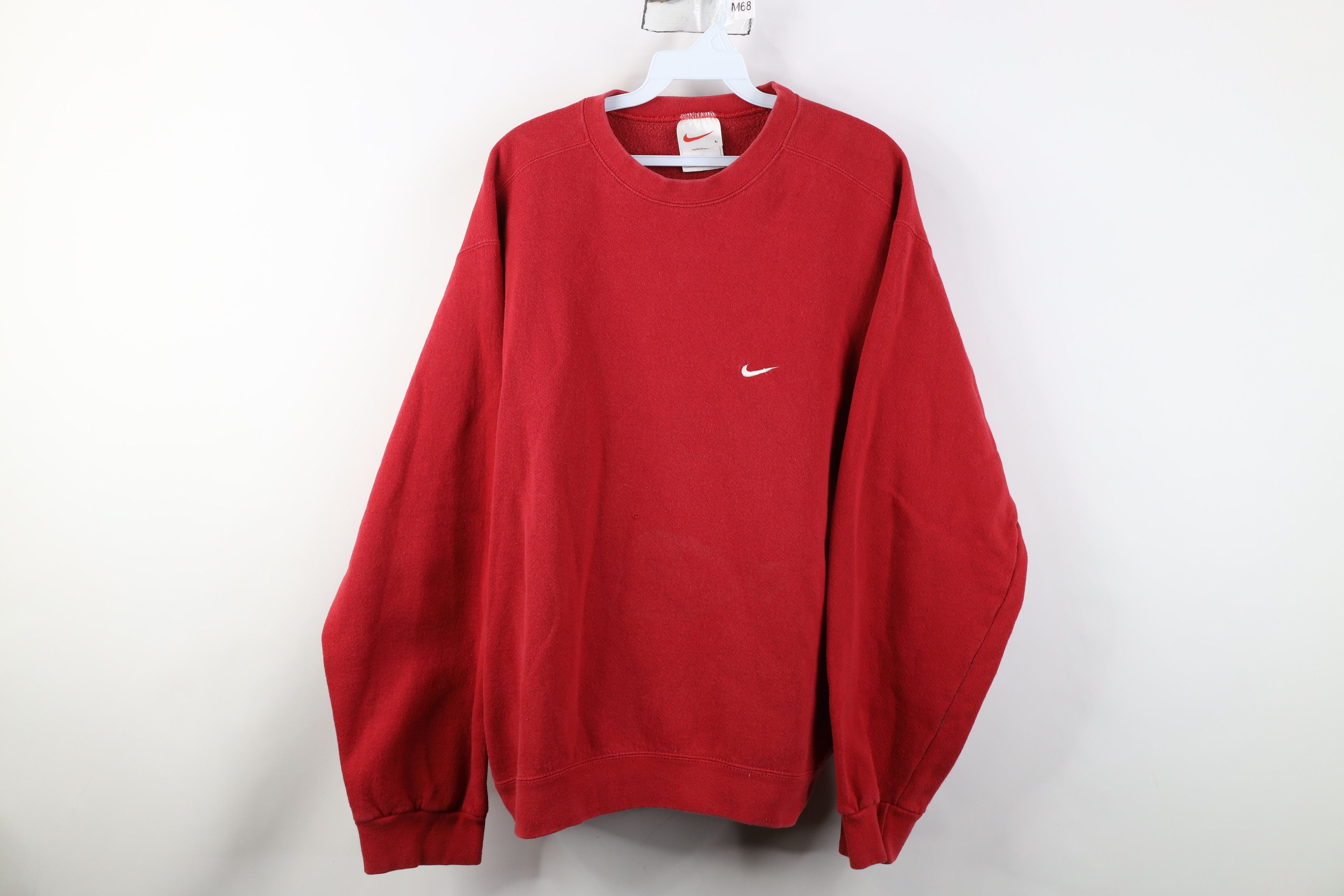 Nike Vintage 90s Nike Mini Swoosh Heavy Crewneck Sweatshirt USA Size US L / EU 52-54 / 3 - 1 Thumbnail