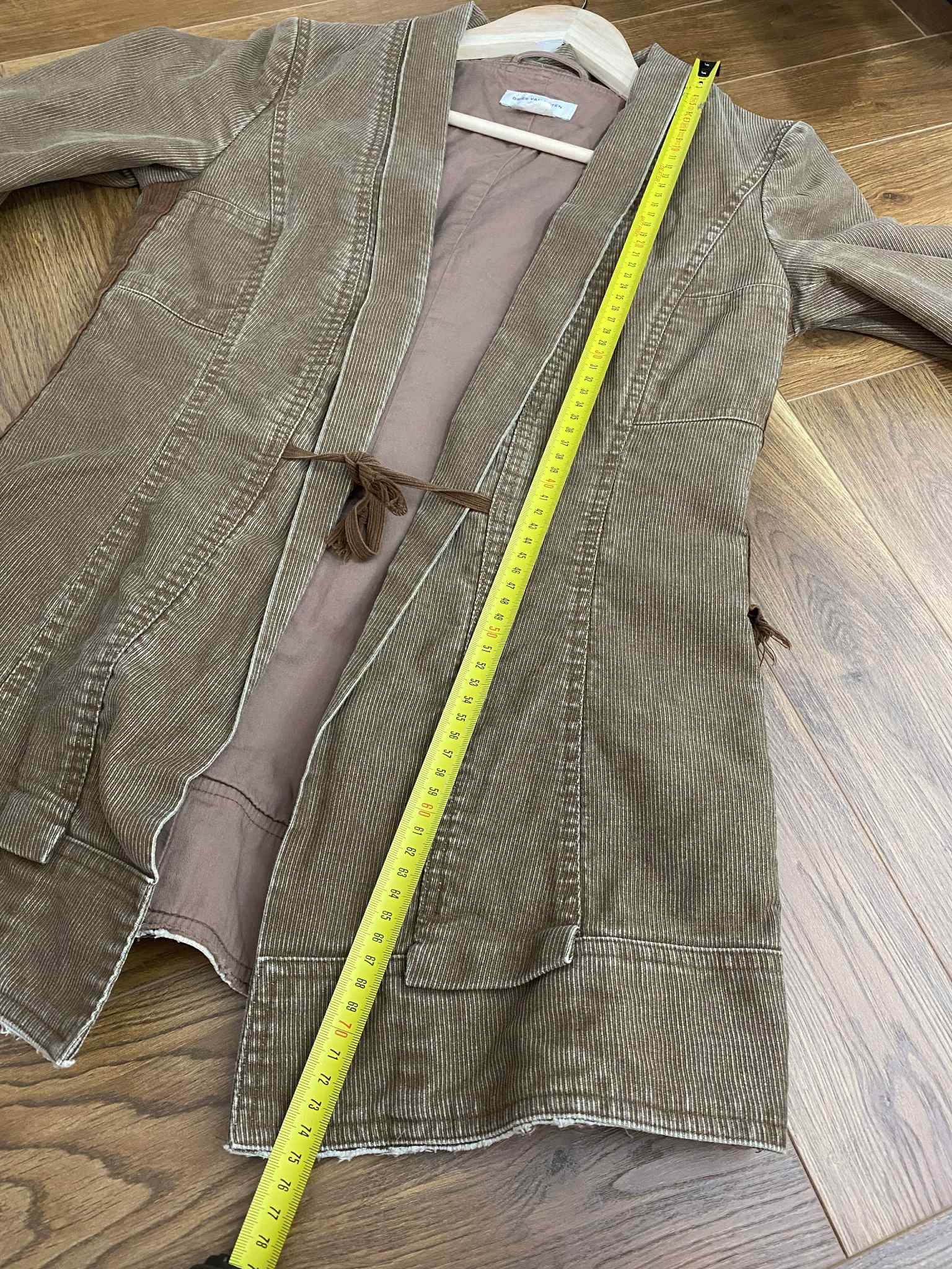 Dries Van Noten × Vintage Dries Van Noten Archive Corduroy Tied Jacket Distressed Size M / US 6-8 / IT 42-44 - 8 Thumbnail
