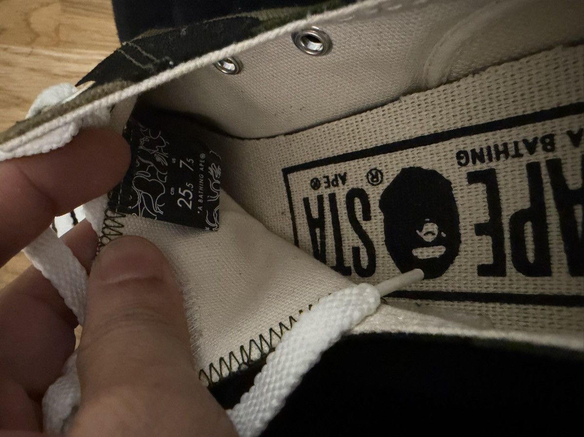 Bape Bape ABC canvas low shoes new w/o box US size 7.5 or 25.5cm Size US 7.5 / EU 40-41 - 4 Thumbnail
