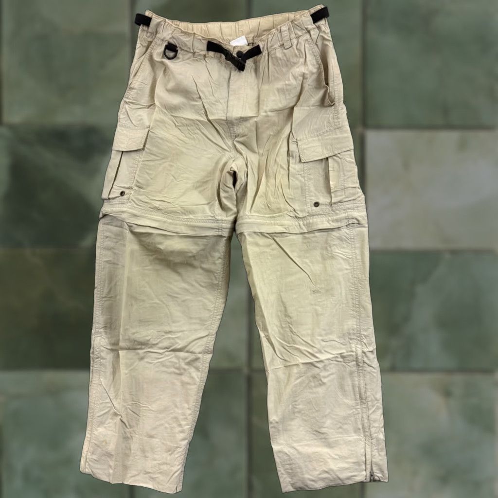 Vintage REI Cargo Pants Womens Medium Convertible Zip Off Hiking Outdoor Pockets Beige Nylon Spandex Regular Size 32" / US 10 / IT 46 - 1 Thumbnail