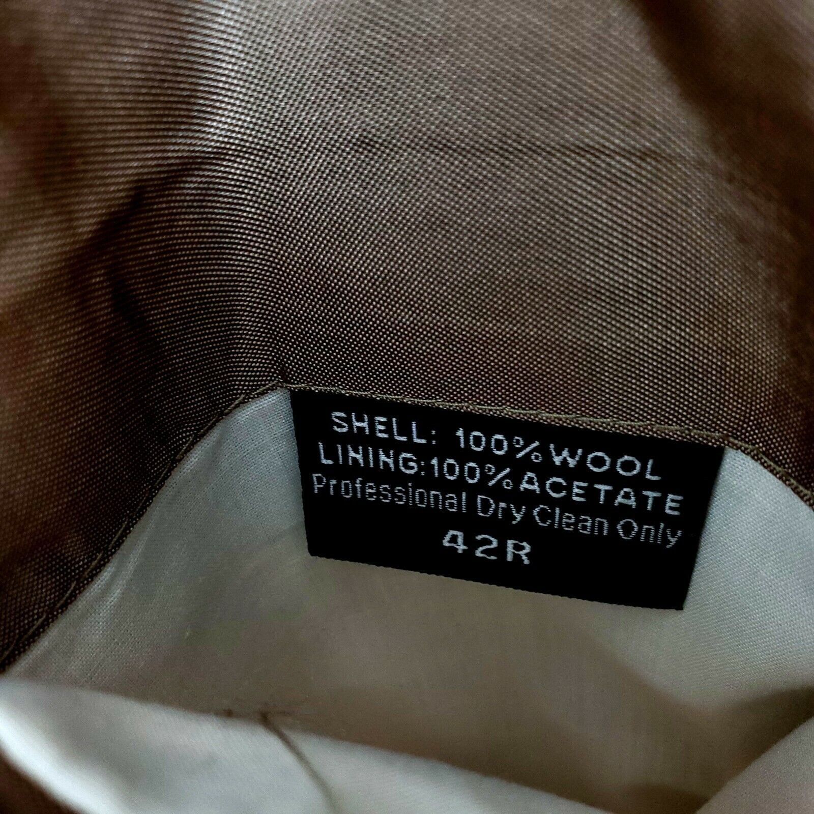 Pronto Uomo Pronto Uomo Super 120s Wool 2 Button Blazer 42R Check Tan Be Size 42R - 9 Thumbnail