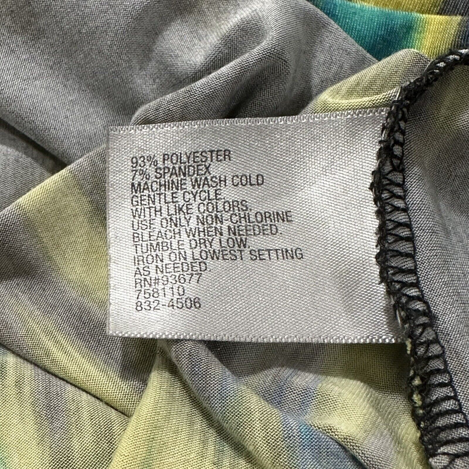 Worthington Worthington Medium Green Tie-Dye Pullover Tank Top Blouse Size M / US 6-8 / IT 42-44 - 9 Thumbnail