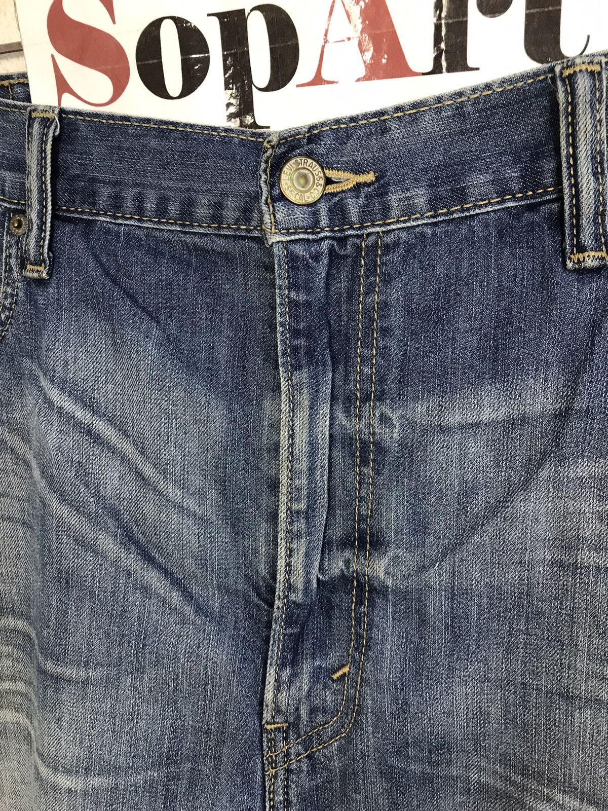 Japanese Brand × Levi's Vintage Levi’s 569 Workwear Short Pants Zipper Style Size US 38 / EU 54 - 6 Thumbnail