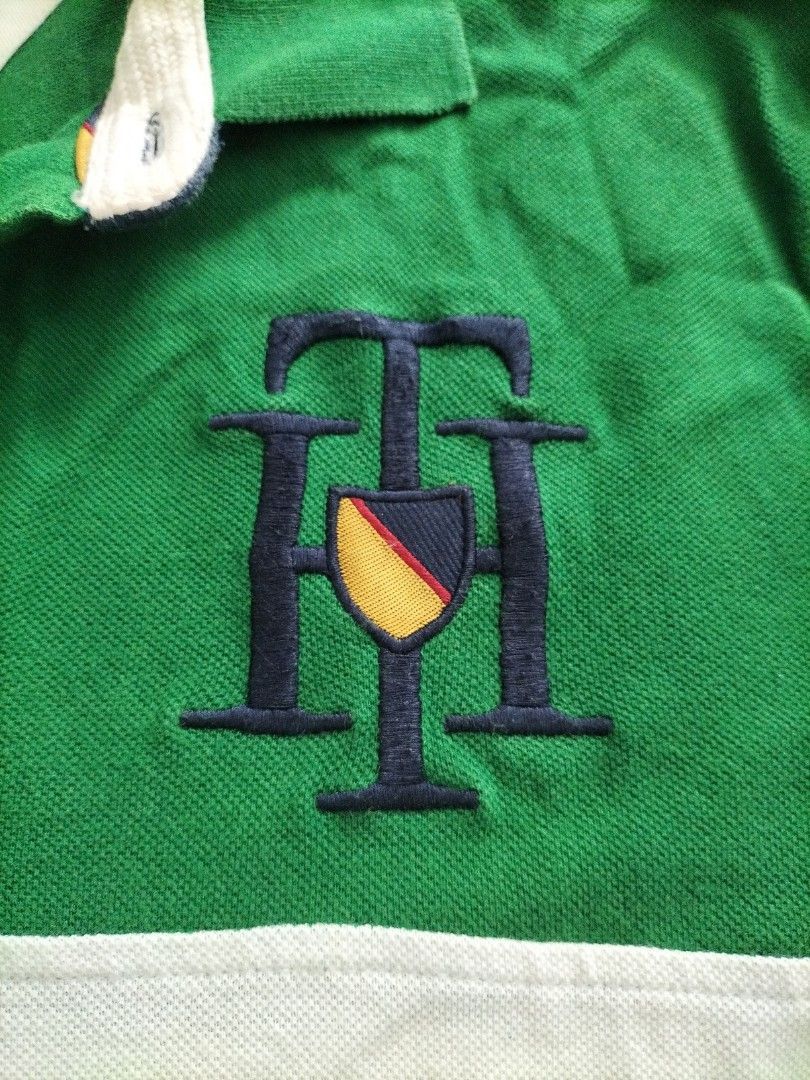 Tommy Hilfiger Tommy Hilfiger Rugby Polo Shirt Green M Custom Fit Size US M / EU 48-50 / 2 - 3 Thumbnail