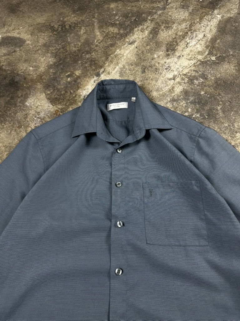 Yves Saint Laurent Vintage Yves Siant Laurent YSL Short Sleeve Shirt Size US M / EU 48-50 / 2 - 2 Thumbnail