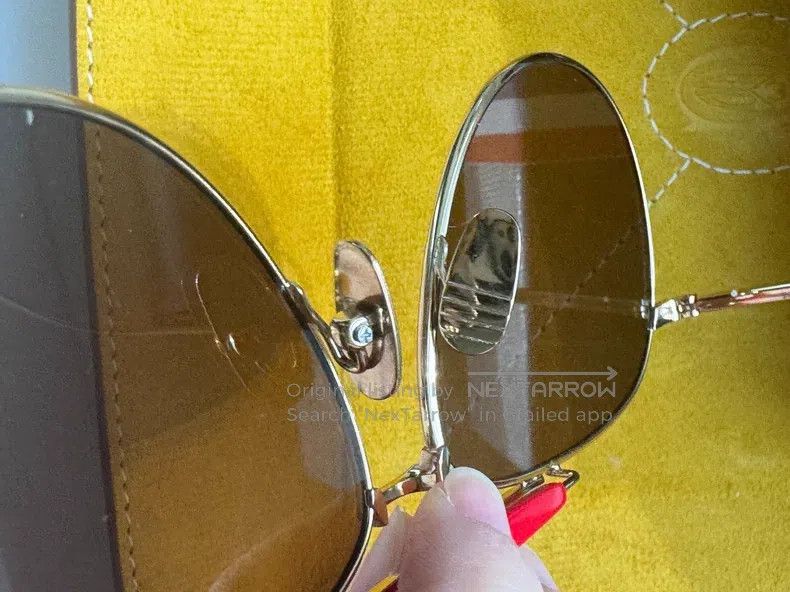 Thom Browne Thom Browne Gold pilot sunglasses Size ONE SIZE - 6 Thumbnail