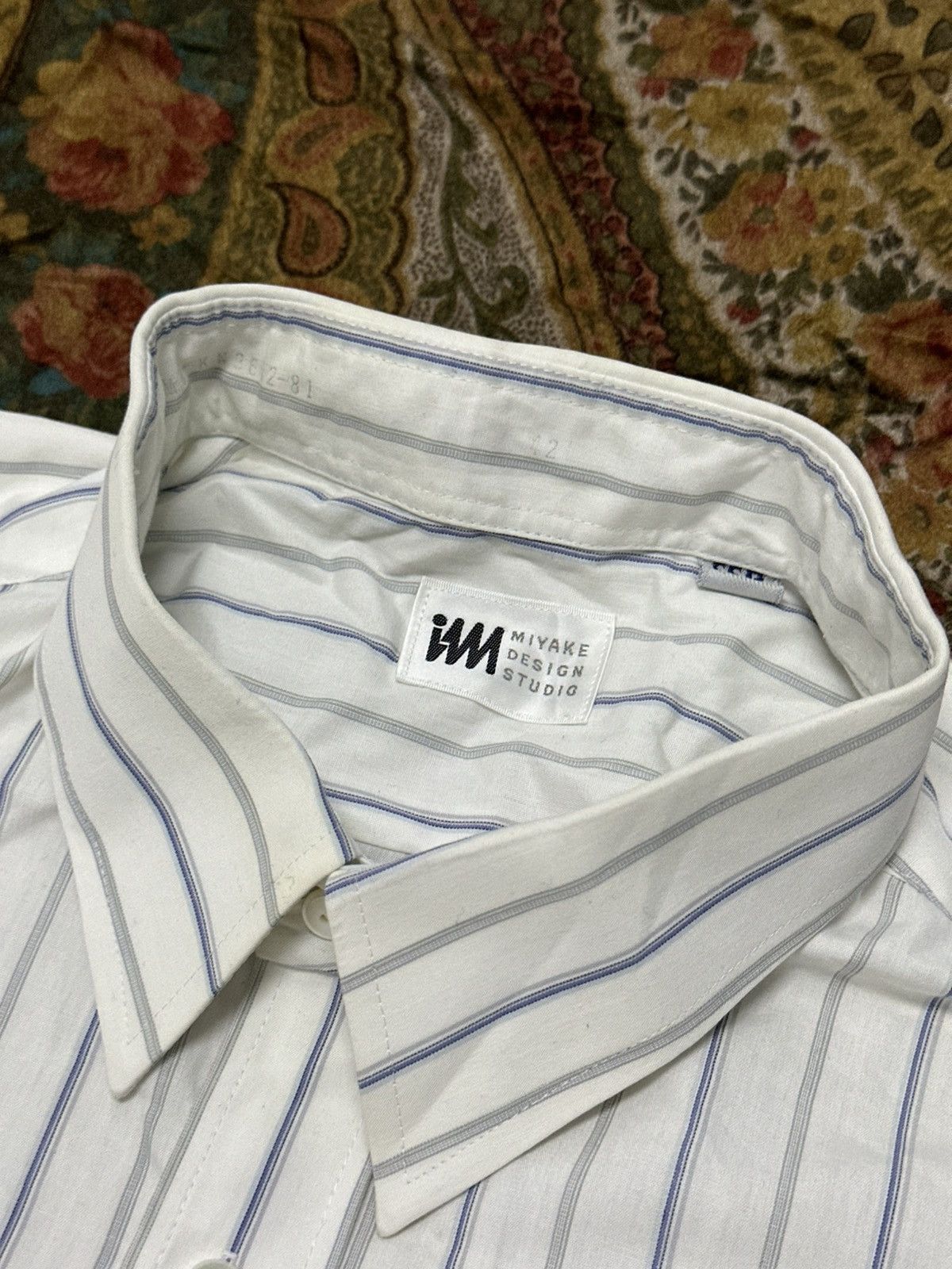 Issey Miyake 1990 - Issey Miyake Design Studio Vertical Stripe Shirt Size US XL / EU 56 / 4 - 12 Thumbnail