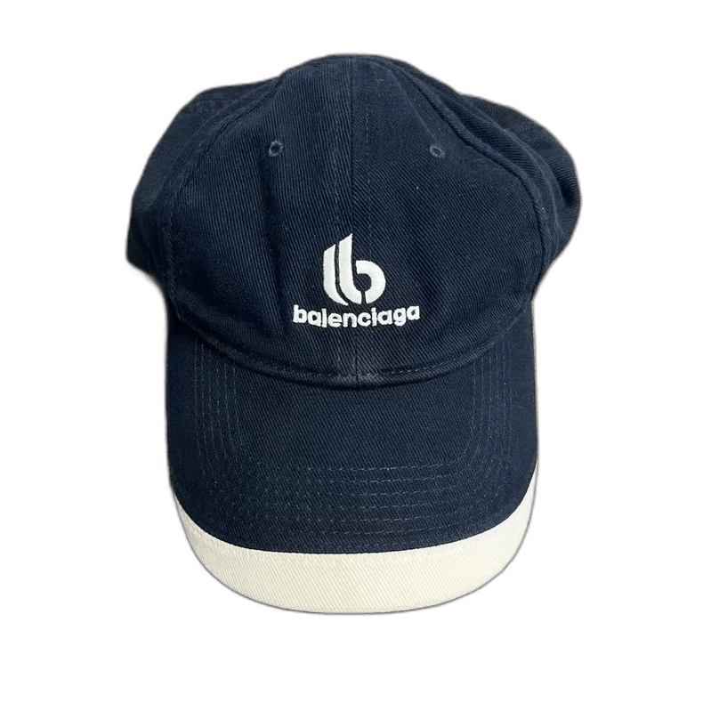 Balenciaga Balenciaga Blue Cotton Baseball Cap with Logo Size ONE SIZE - 1 Thumbnail