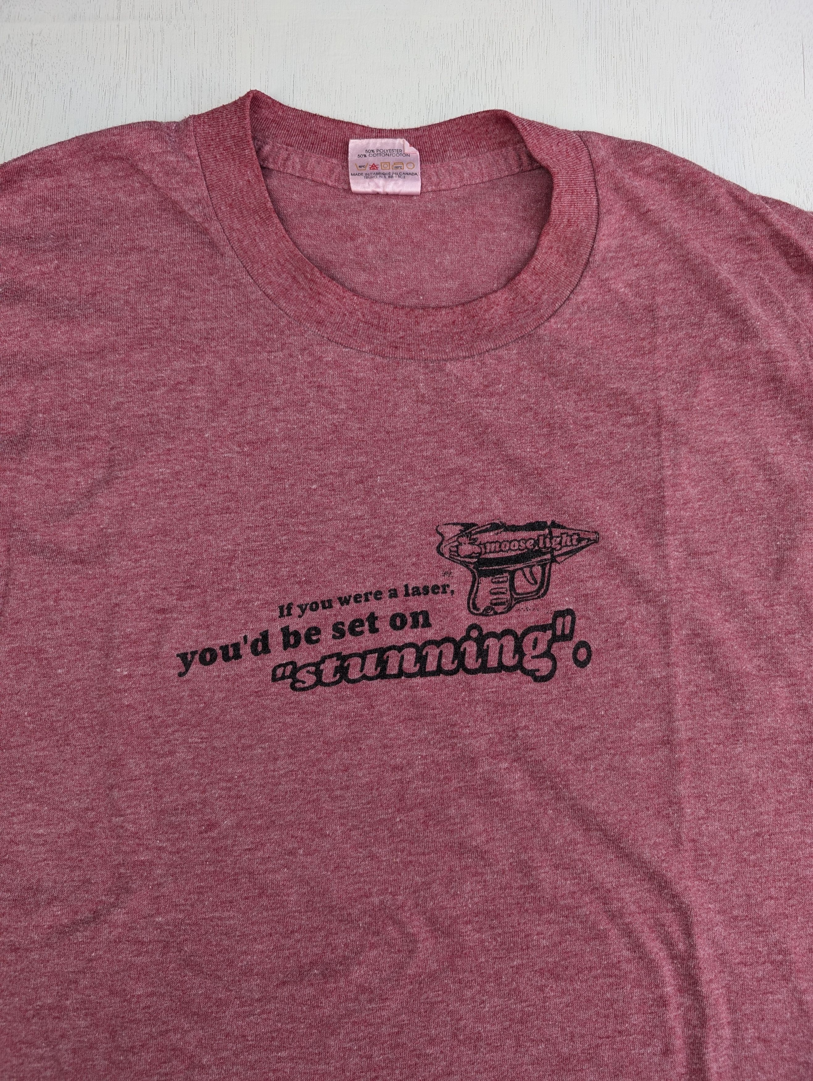 Vintage Vtg 80s Stanfield's "If you were a laser" humor t shirt sz S Size US S / EU 44-46 / 1 - 3 Thumbnail