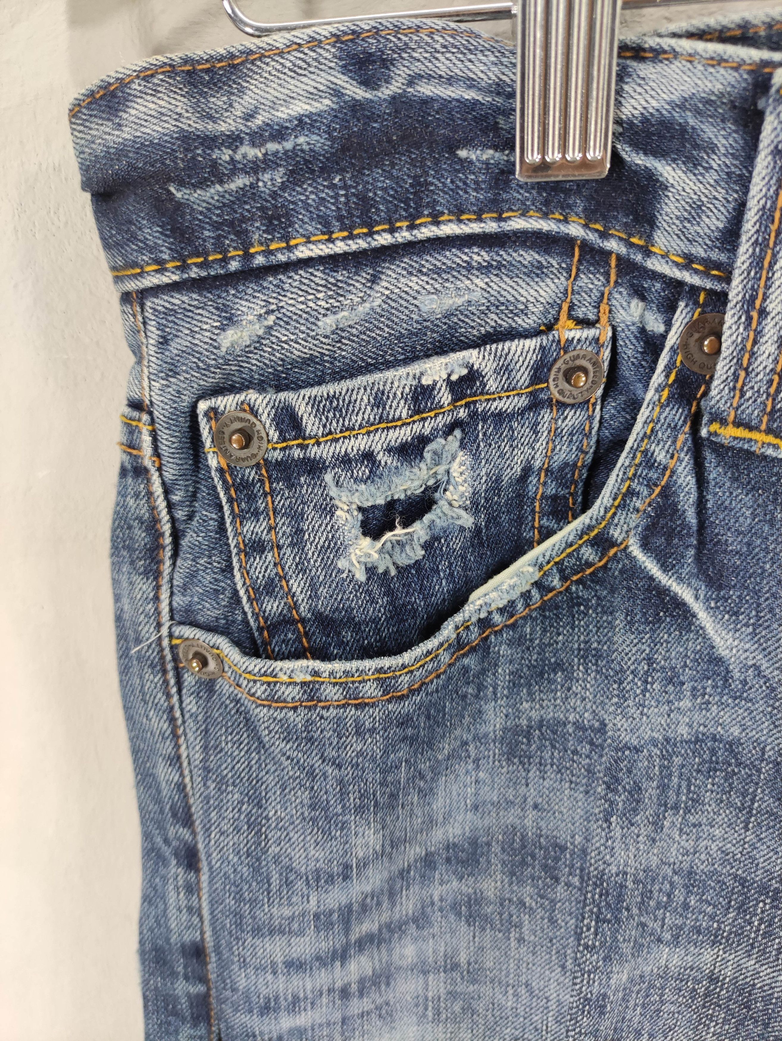 Japanese Brand Vintage Uj Jeans Distressed Denim Size US 32 / EU 48 - 5 Thumbnail
