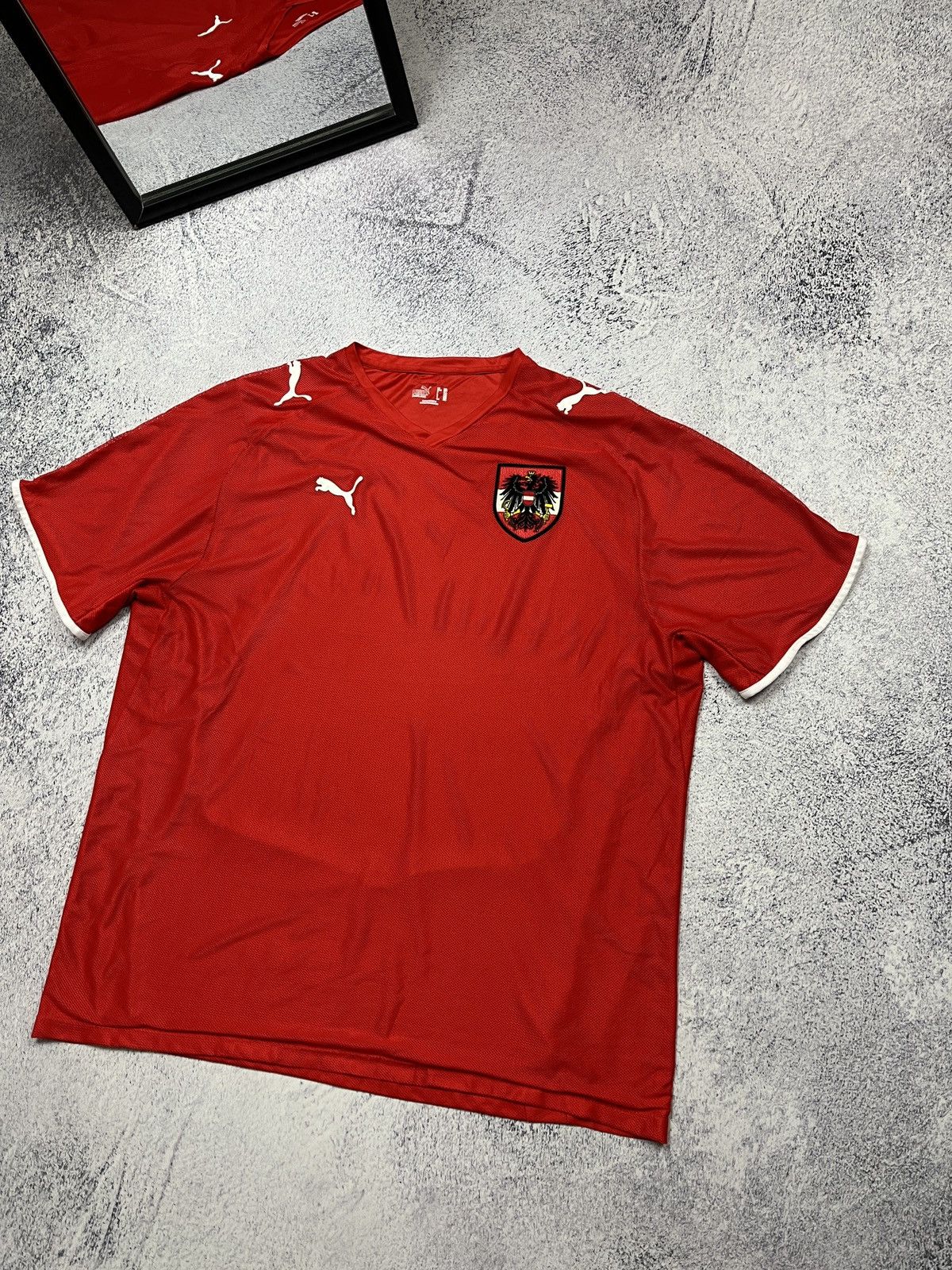 Puma Puma Austria 2008/2010 Football Shirt Soccer Jersey Rare Size US XXL / EU 58 / 5 - 3 Thumbnail