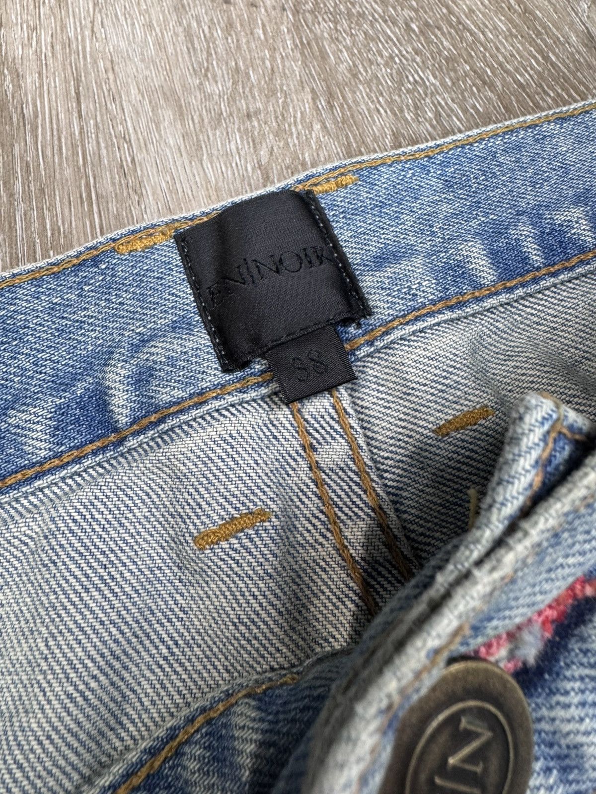 En Noir Rare early En Noir (EN NOIR) distressed 38x34 2014—peak LA Size US 38 / EU 54 - 8 Thumbnail