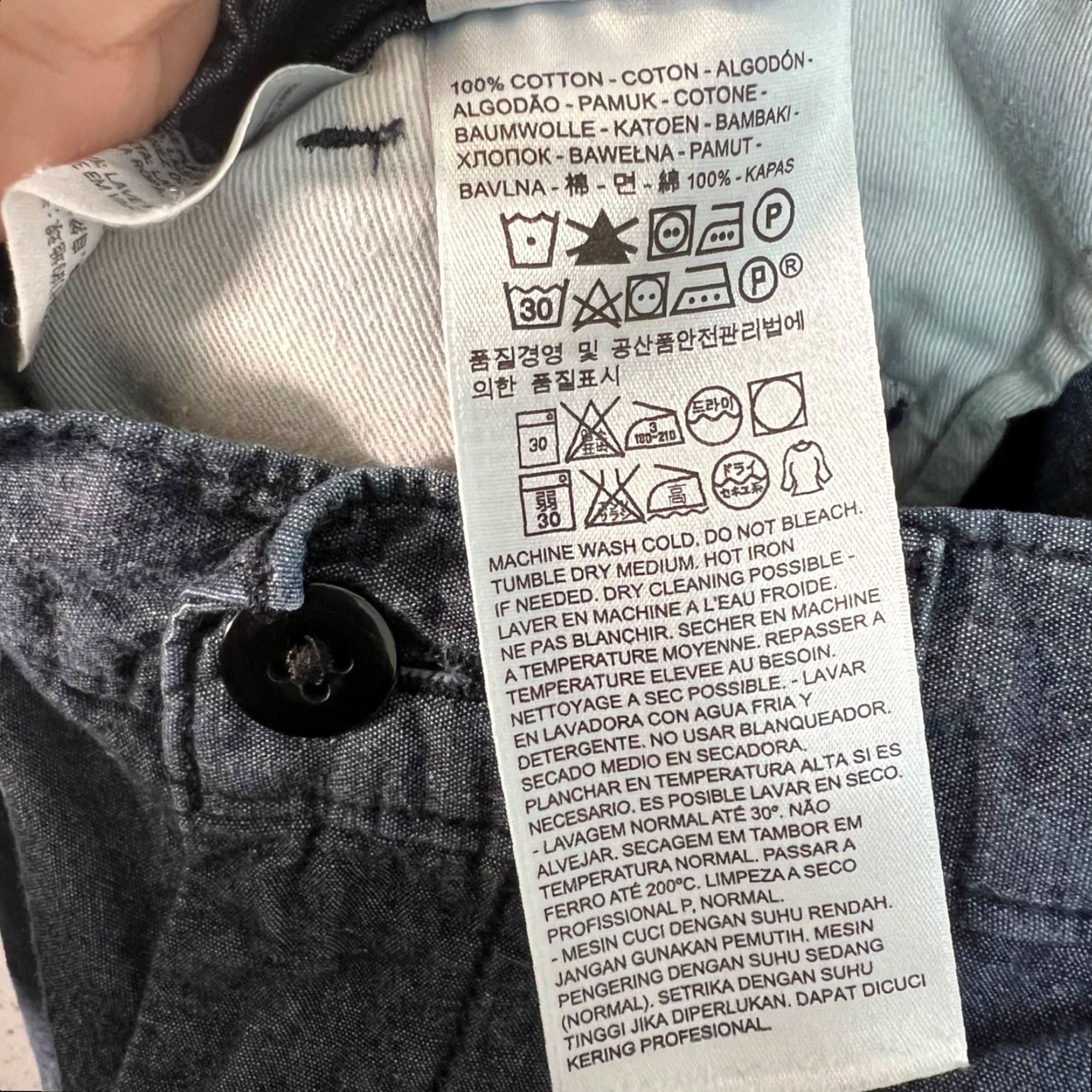 Levi's Levis Mens Shorts 30 Chambray Blue Chino Cotton Size US 30 / EU 46 - 5 Thumbnail