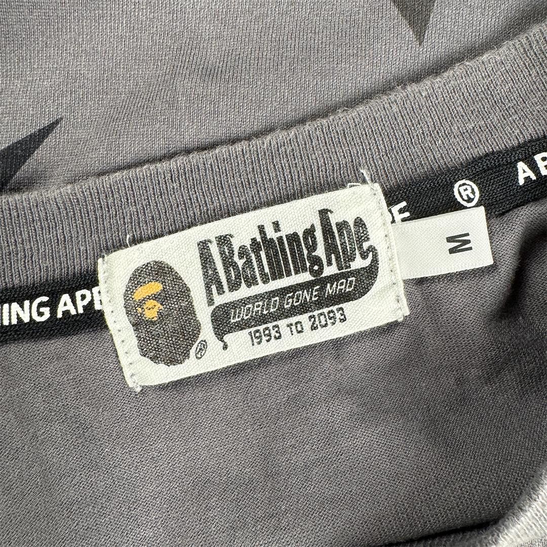 Bape BAPE Grey Star Pattern Long Sleeve Shirt (M) Size US M / EU 48-50 / 2 - 3 Thumbnail