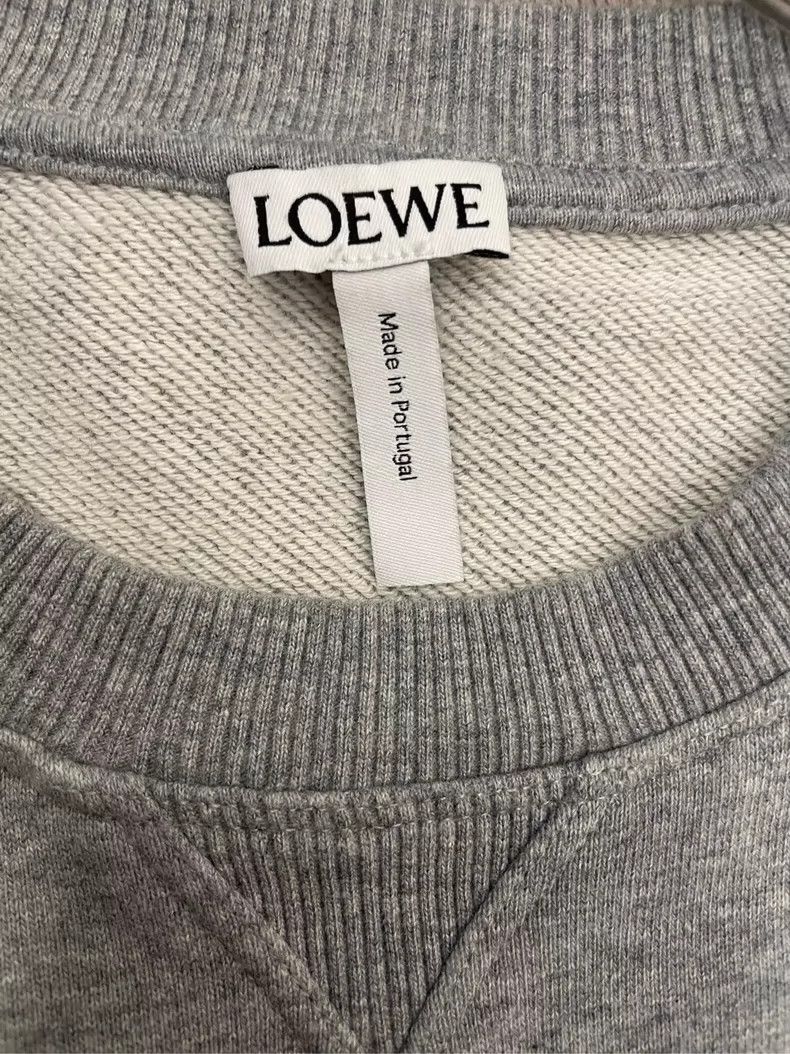 Loewe loewe Gray embroidered logo round-neck sweatshirt 2506-Next Size US XS / EU 42 / 0 - 6 Thumbnail