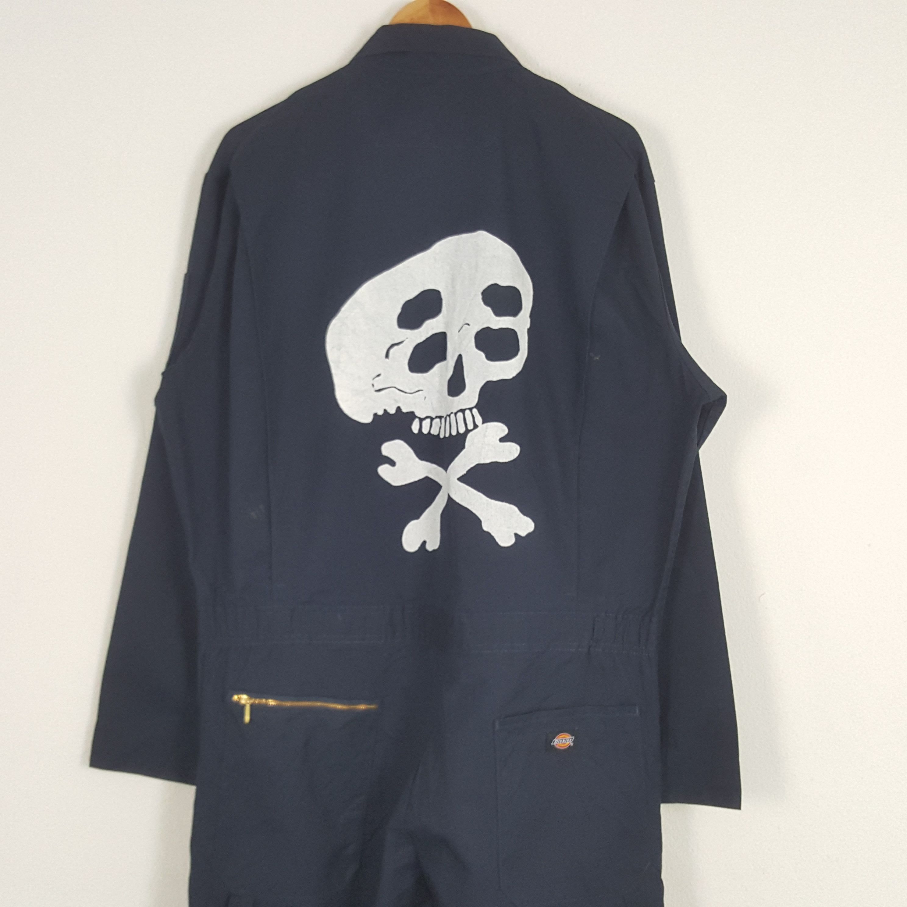 Dickies × Vintage Vintage Dickies American Workwear Skull Punk Coverall Jacket Size US XL / EU 56 / 4 - 2 Thumbnail
