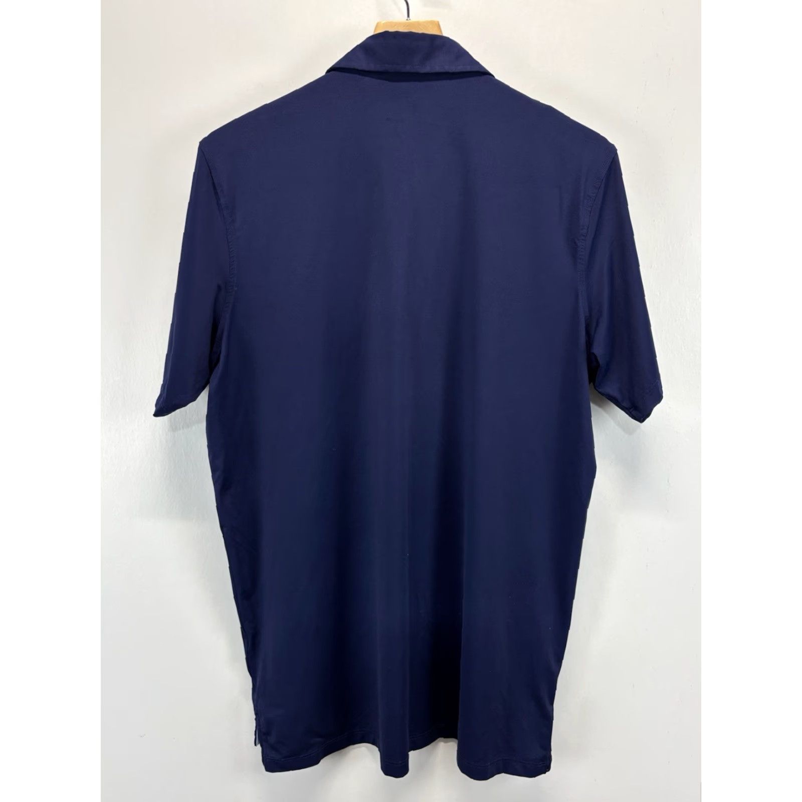 Vintage Greyson Polo Shirt Men Large Navy Blue Embroidered Logo Golf Shirt Mens Large Greyson Polo Size US L / EU 52-54 / 3 - 3 Thumbnail