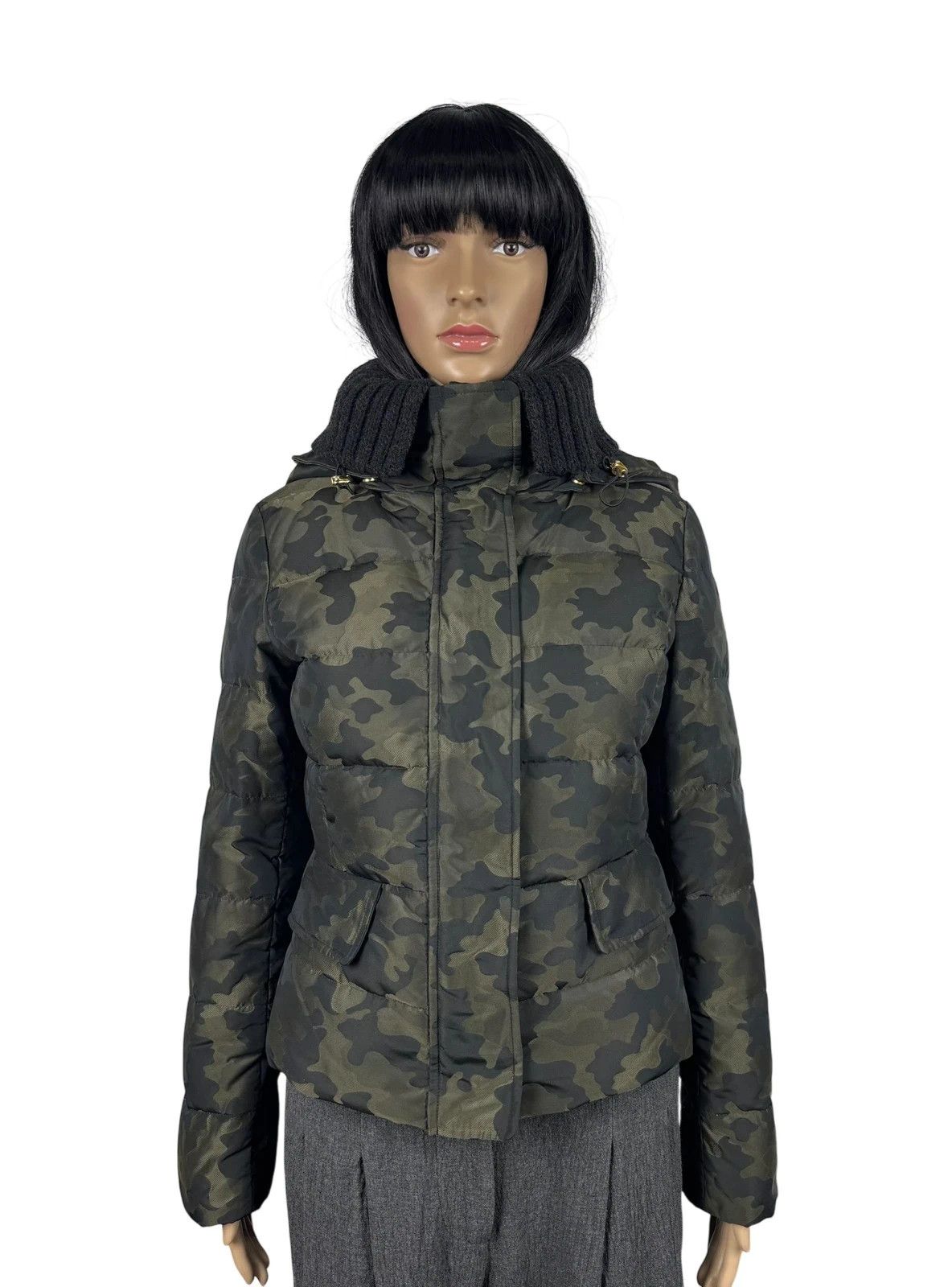 Max&Co Down Puffer Jacket Camouflage size US2 GB6