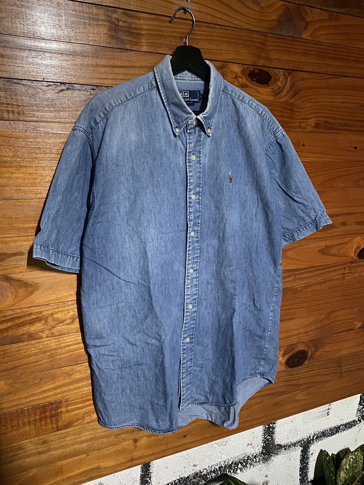 Polo Ralph Lauren Polo by Ralph Lauren Denim Short Sleeve Shirt | Classic Blue Size US L / EU 52-54 / 3 - 5 Thumbnail