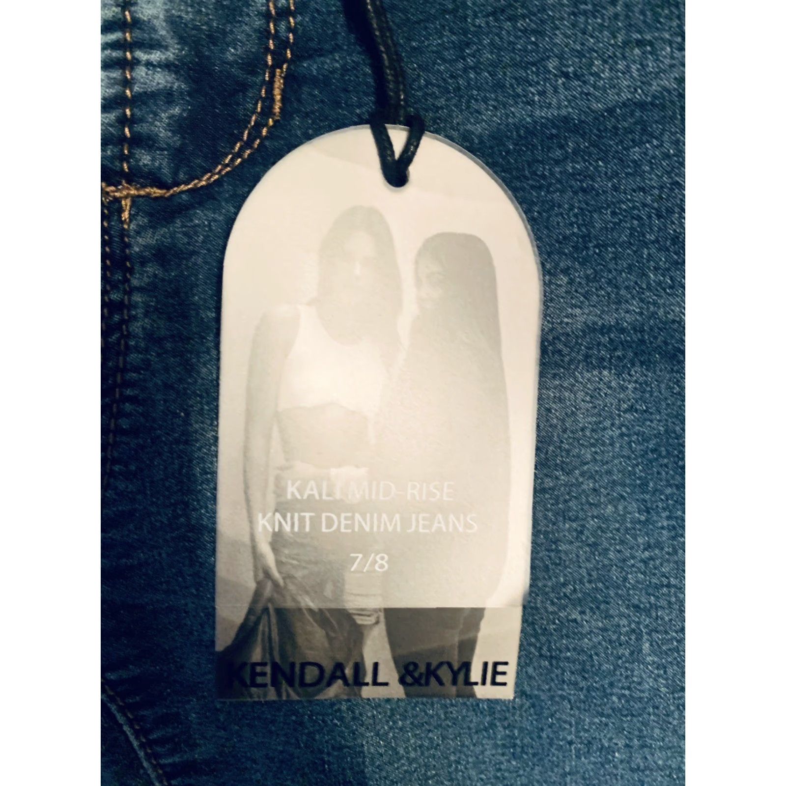 Vintage Kendall & Kylie Kontent Mid Rise blue Skinny Jeans 27 NWT Teens Jeans Cropped Regular Inseam 28 Mens Womens Girls Boys Size 27" / US 4 / IT 40 - 2 Thumbnail