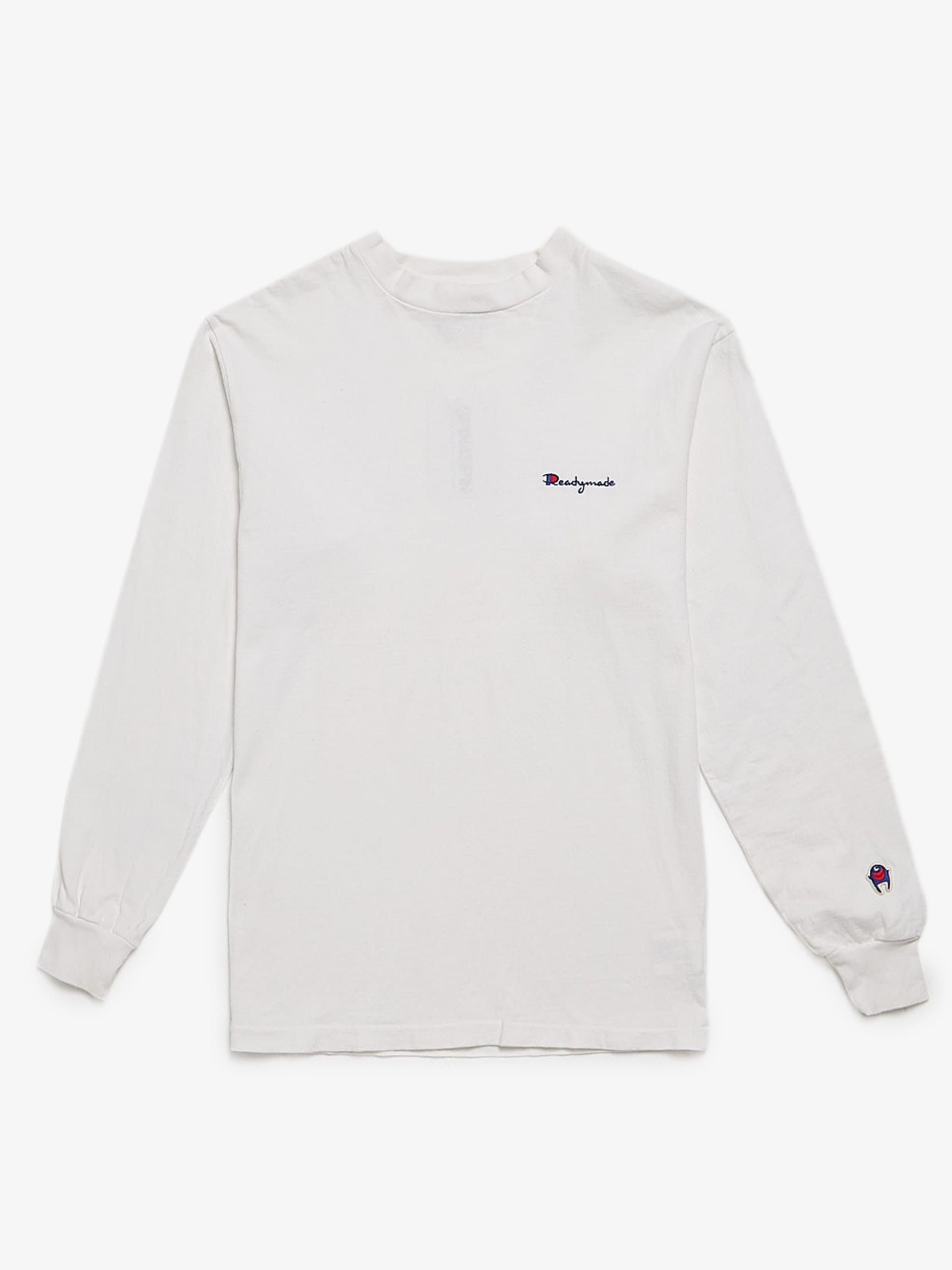 image of Readymade White Logo Embroidered Cotton Longsleeve, Men's (Size Small)