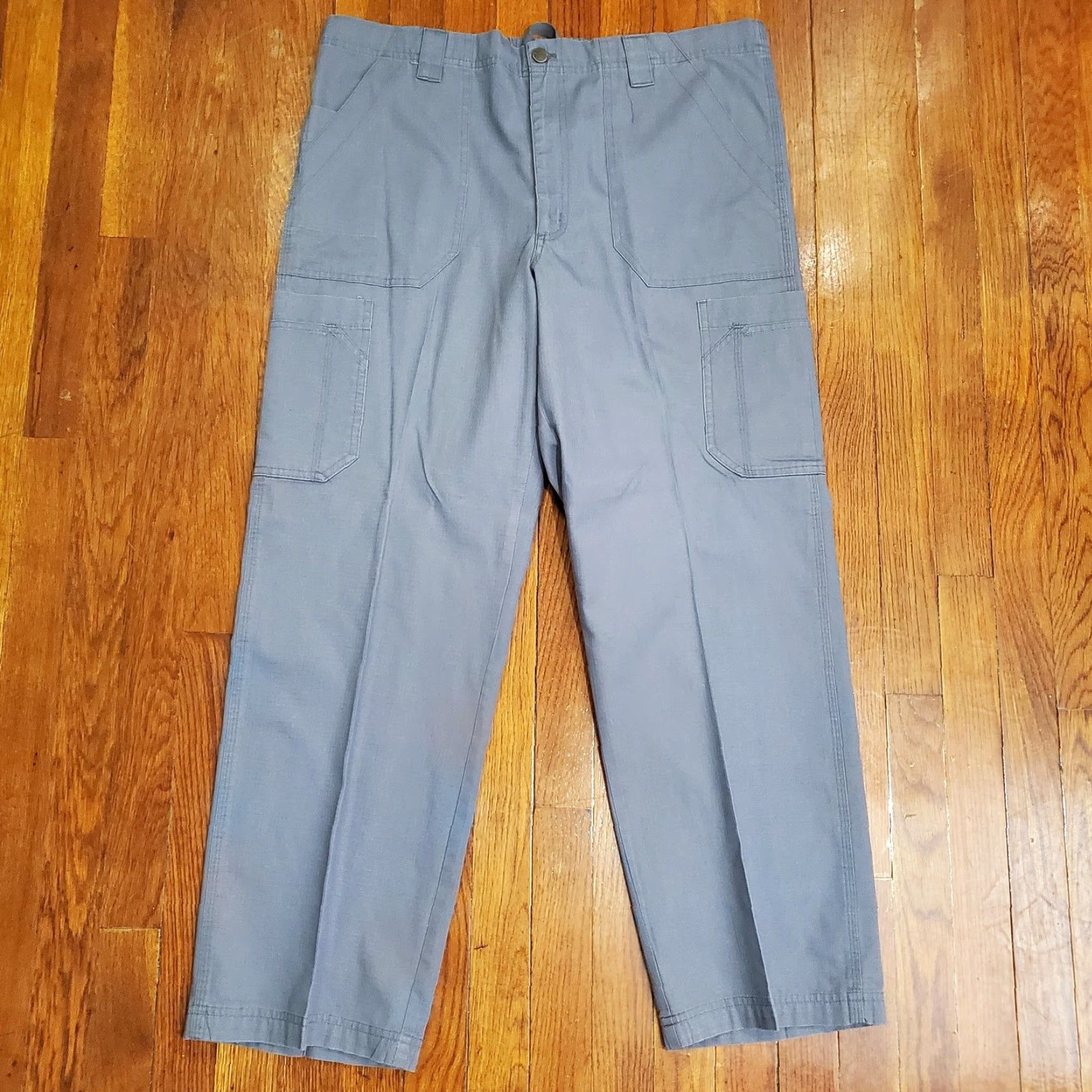 Carhartt Carhartt Cargo Pants Mens 39x29 Gray Elastic Waist Ripstop Workwear Relaxed Pants Regular L Gray Carhartt Logo Pockets Workwear Mens Size US 33 - 4 Thumbnail