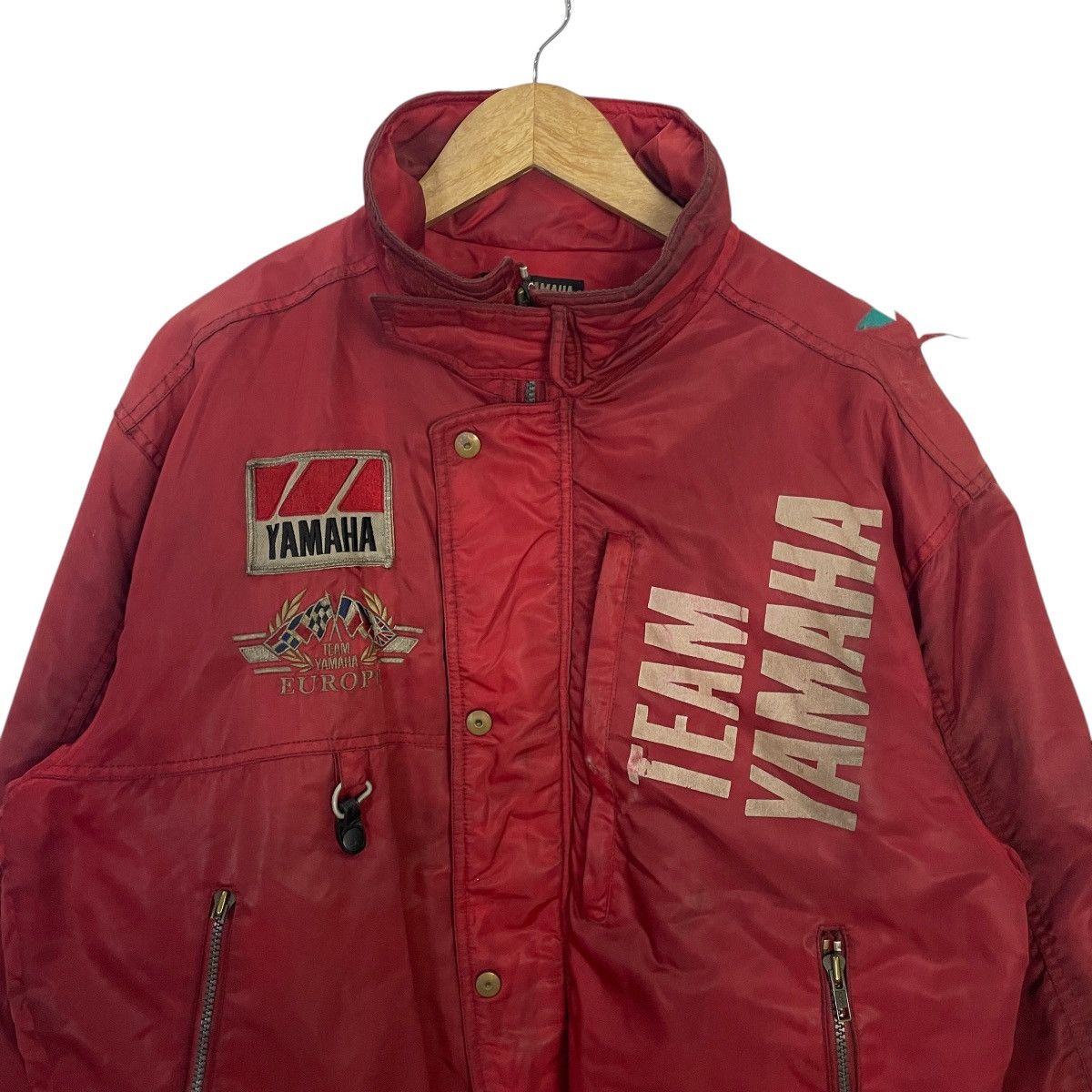 Yamaha Vintage Team Yamaha Distressed Racing Jacket Size US XL / EU 56 / 4 - 2 Thumbnail