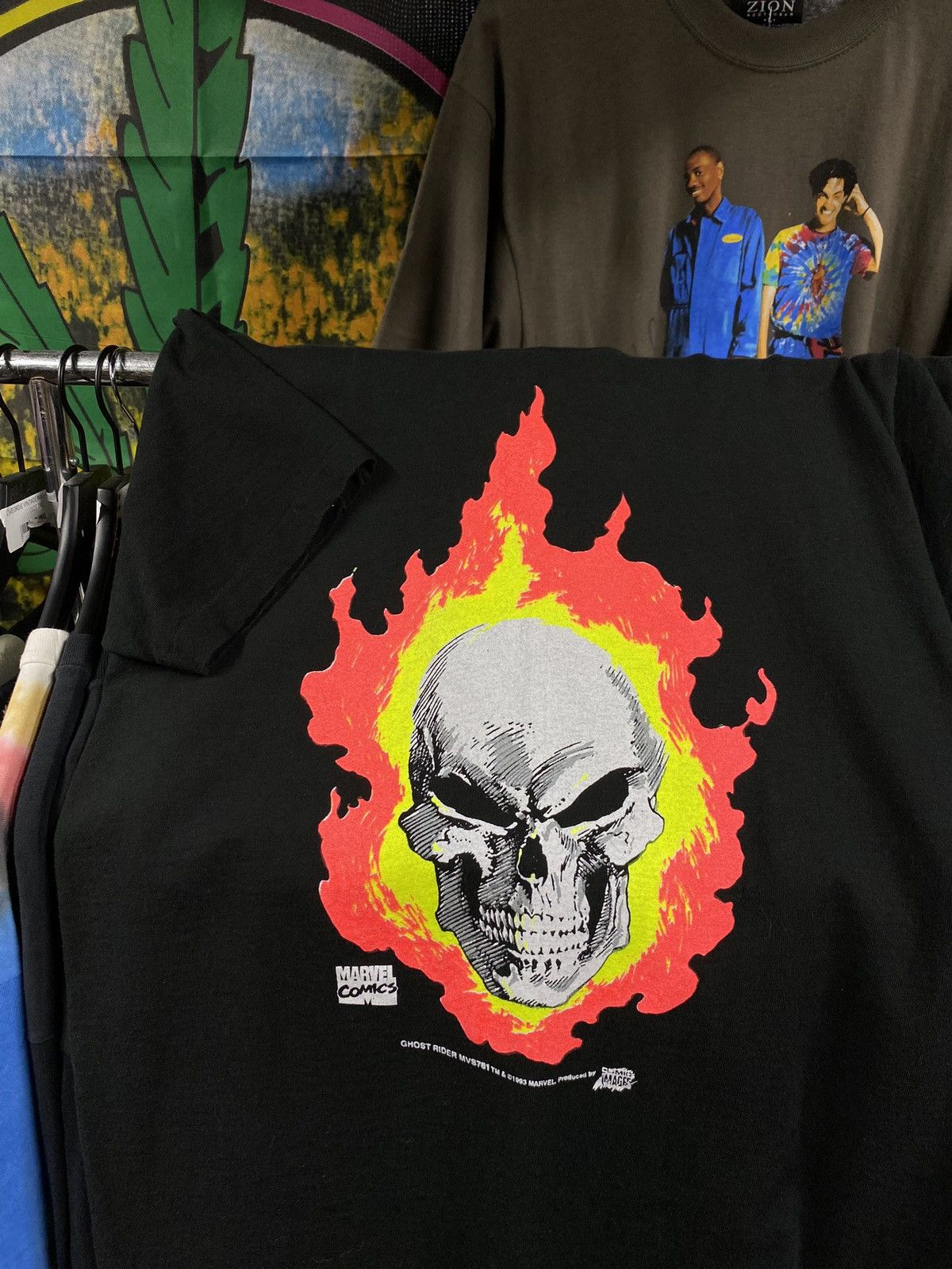 Vintage 90’s Vintage Marvel Ghost Rider Comic Tee Shirt Medium Size US M / EU 48-50 / 2 - 1 Thumbnail