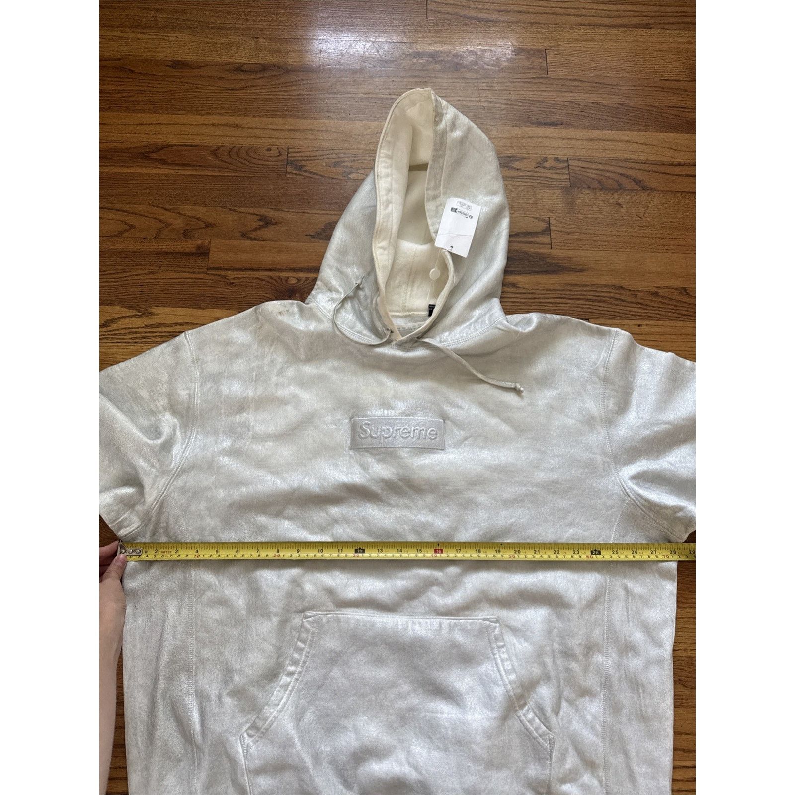 Supreme Supreme MM6 Maison Margiela Foil Box Logo Hooded Sweatshirt Size US XL / EU 56 / 4 - 11 Thumbnail