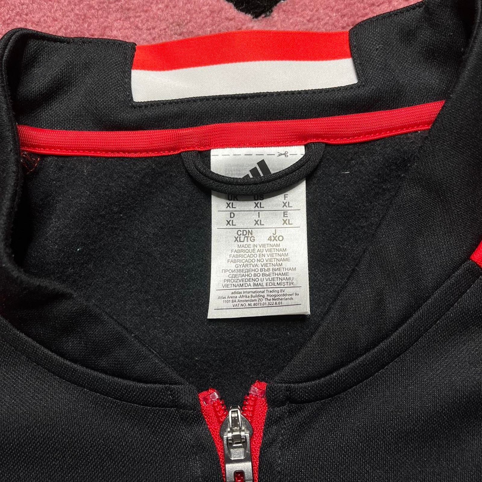 Adidas Adidas 2015 DC United Full Zip Track Jacket Size XL Black Size US XL / EU 56 / 4 - 4 Thumbnail