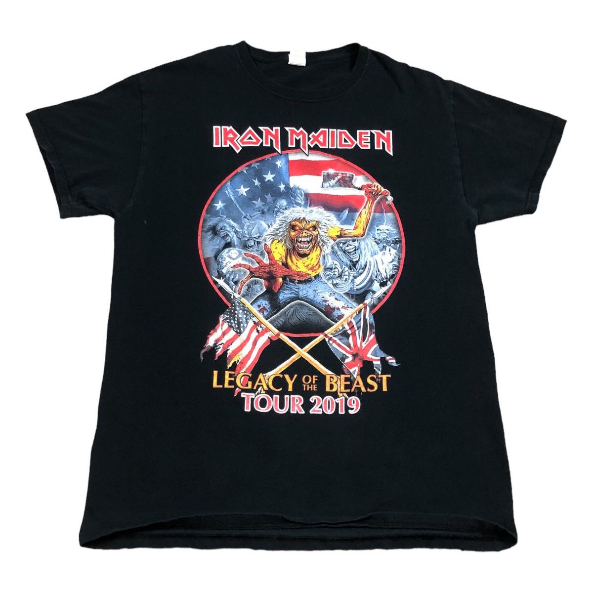 Band Tees × Fruit Of The Loom 2019 Iron Maiden Legacy of the Beast Tour Shirt Adult Medium Size US M / EU 48-50 / 2 - 1 Thumbnail