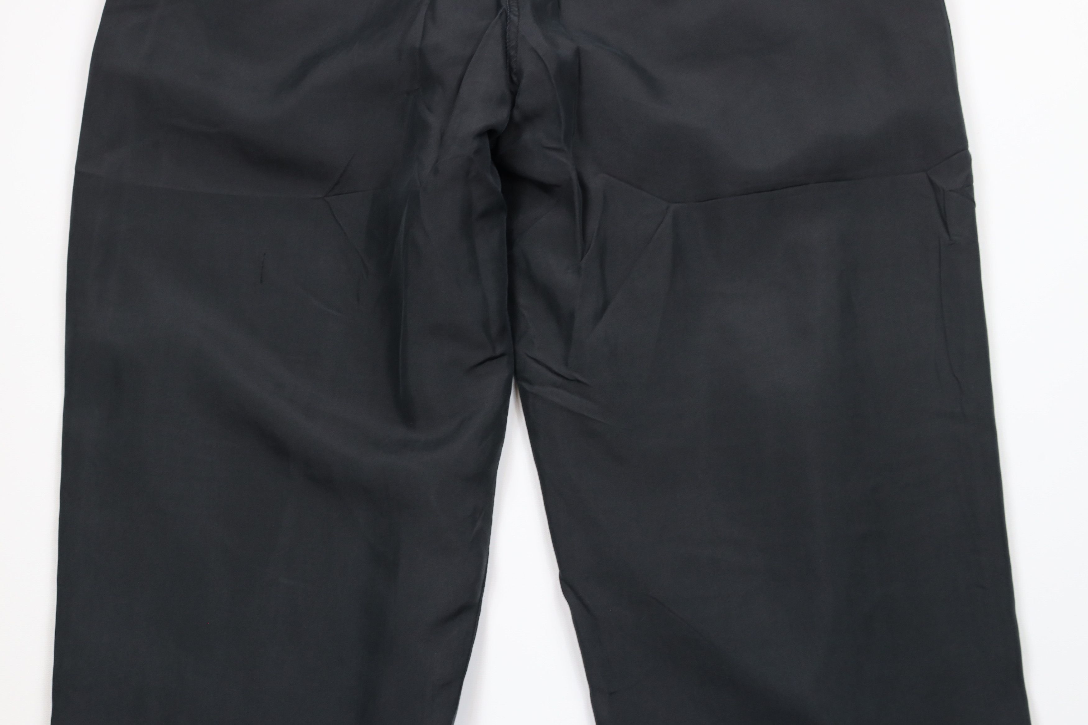 Vintage Vintage 90s Streetwear Blank Silk Tapered Leg Pants Black Size US 34 / EU 50 - 11 Thumbnail