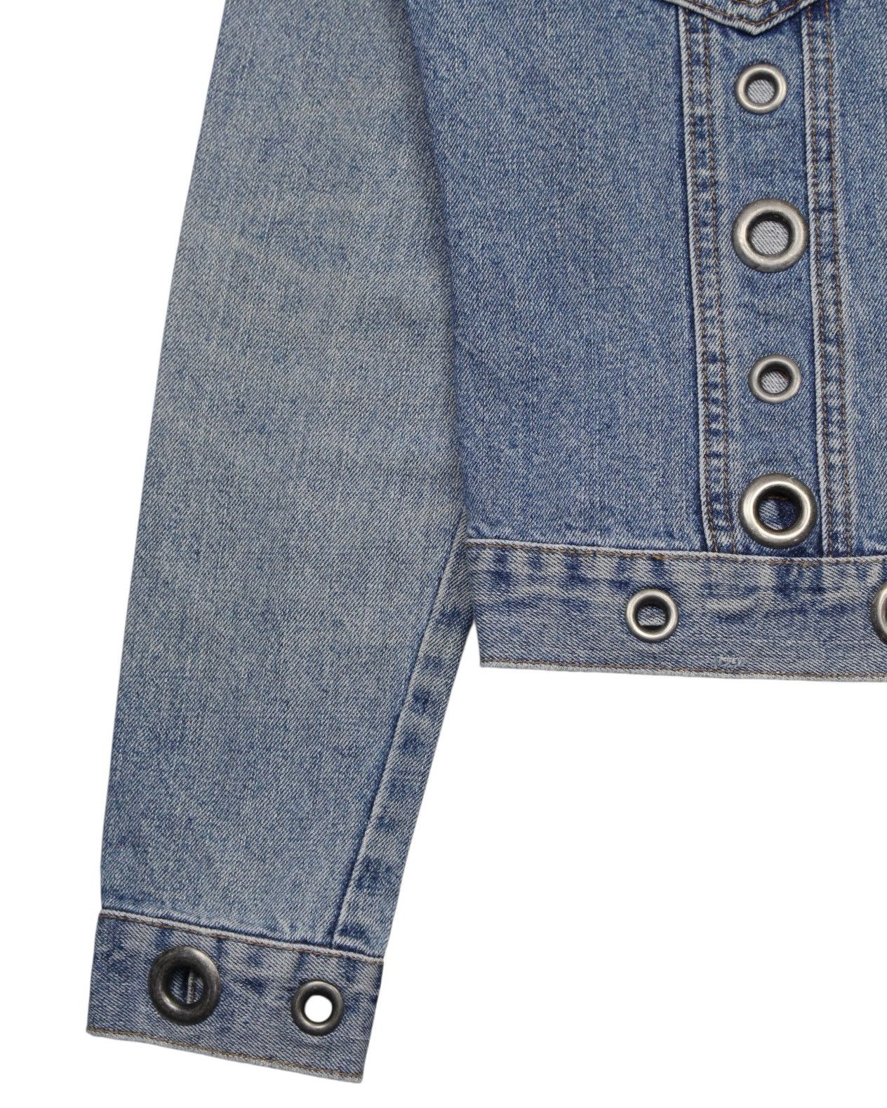 Anna Sui 2000S ANNA SUI GROMMETED DENIM JACKET Size M / US 6-8 / IT 42-44 - 5 Thumbnail