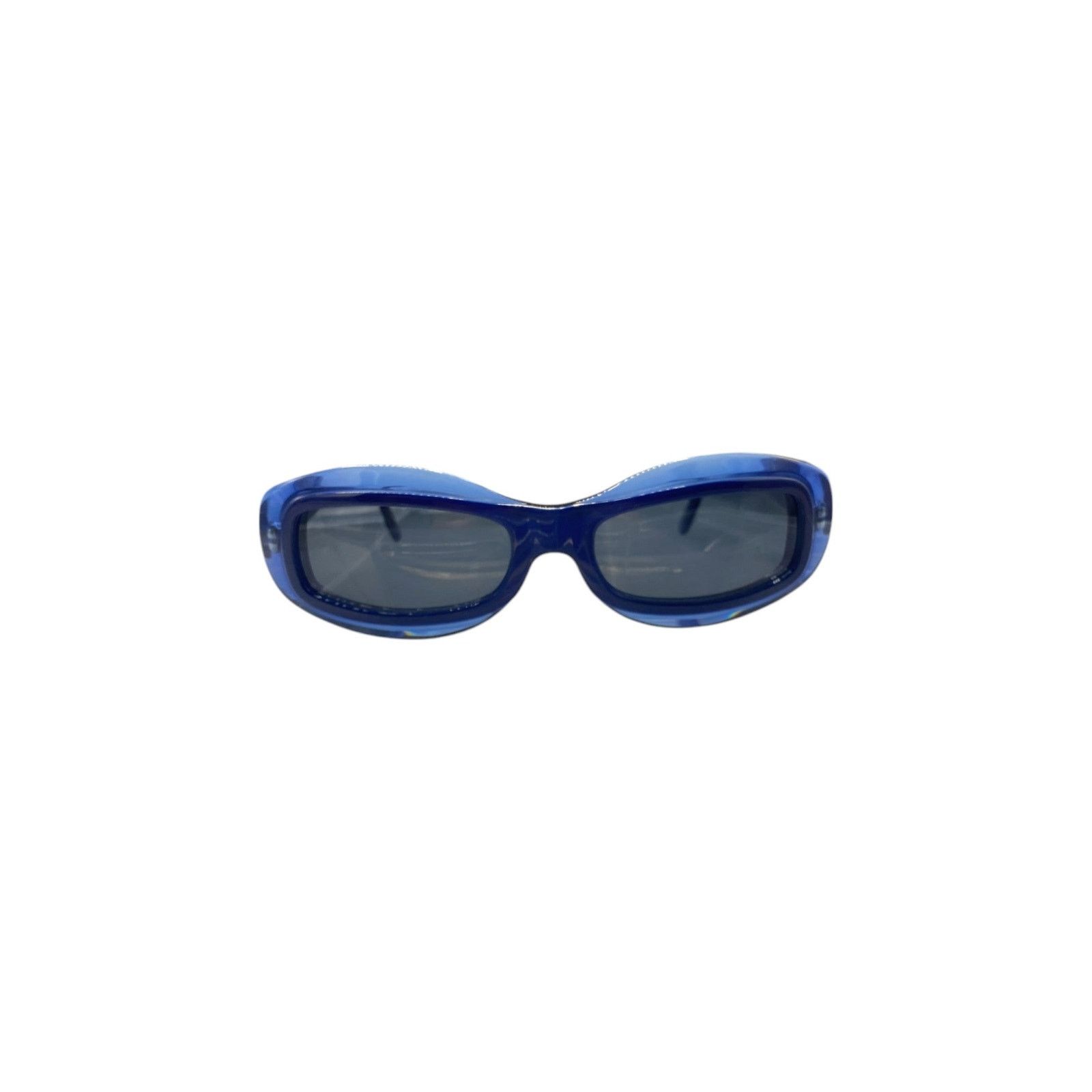 Yves Saint Laurent Blue Round Sunglasses Size ONE SIZE - 1 Thumbnail