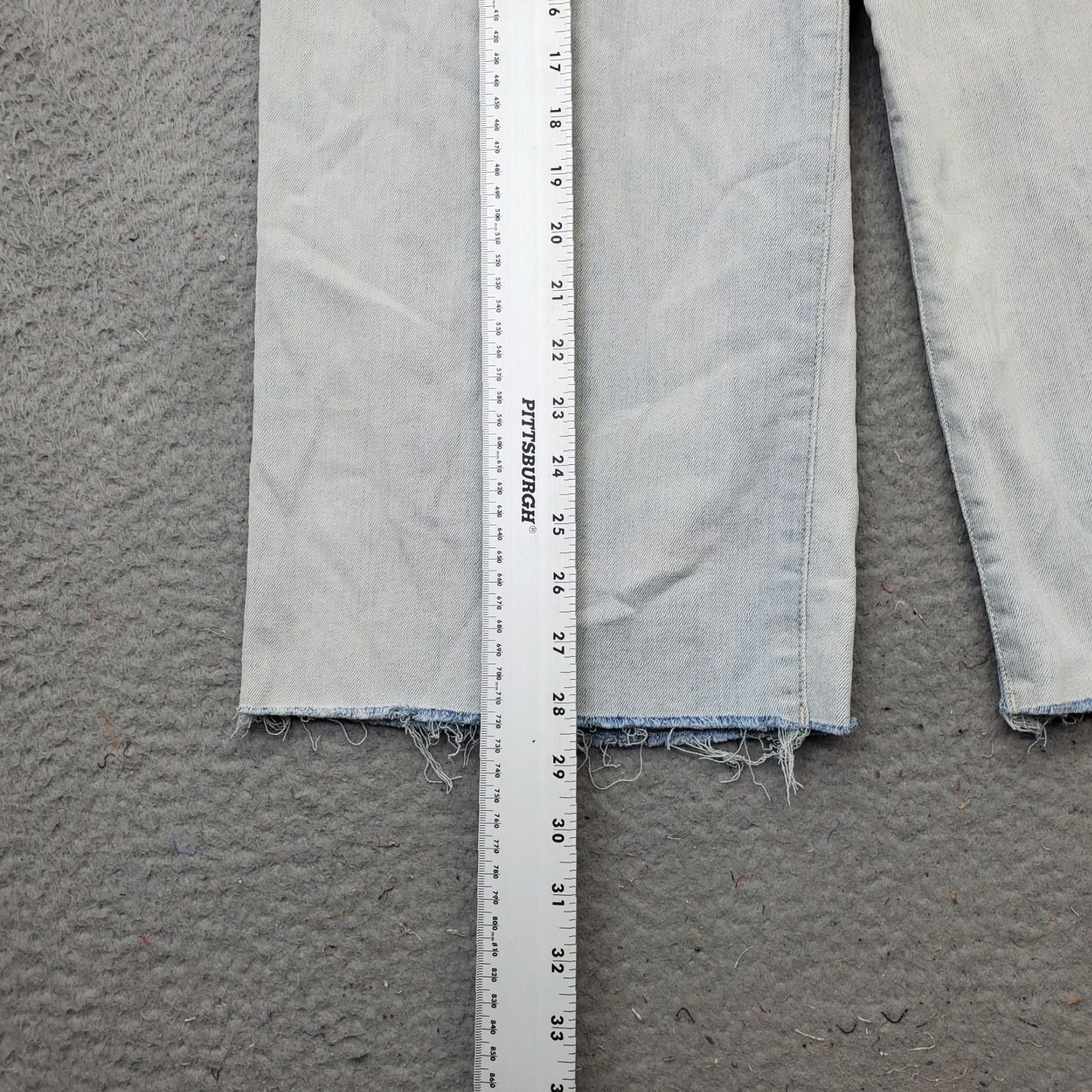 NYDJ NYDJ Womens Crop Jeans Size 12 Blue Denim Regular Fit Flat Front Light Wash Wide Leg Jeans Size 34" / US 12 / IT 48 - 3 Thumbnail
