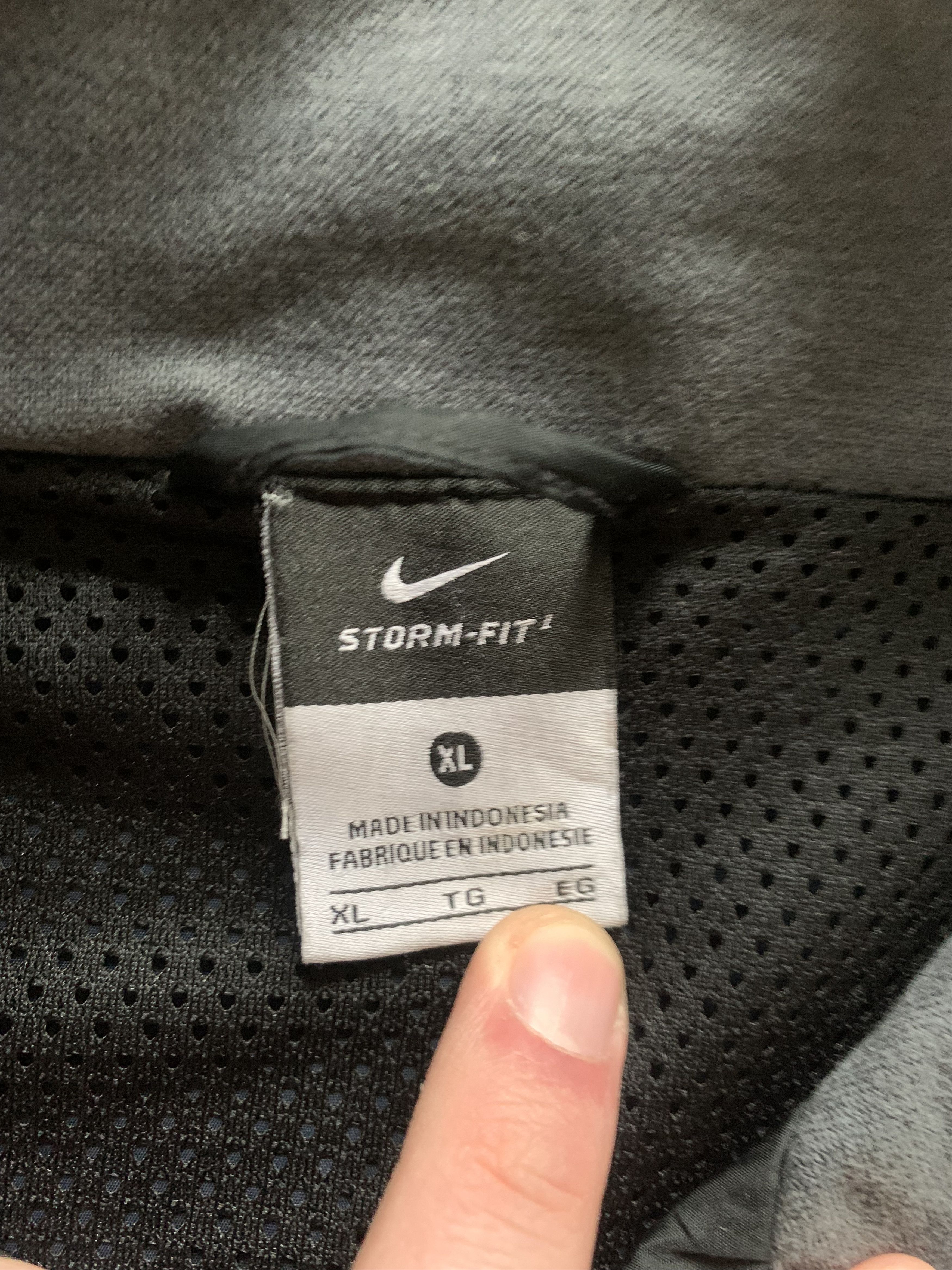 Nike Nike Storm-FIT Navy Blue Track Windbreaker Jacket Size US XL / EU 56 / 4 - 5 Thumbnail