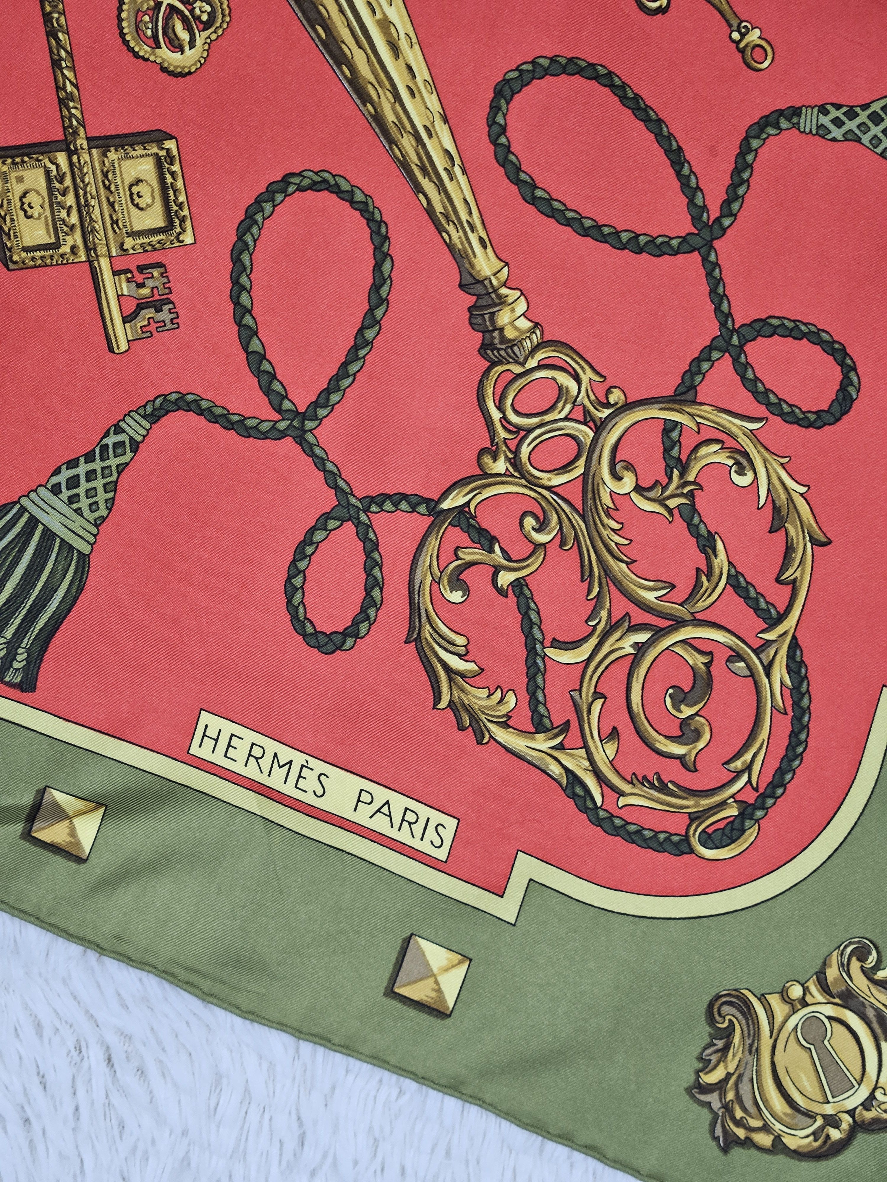 Hermes Hermes Les Cles Keys silk scarf Size ONE SIZE - 3 Thumbnail