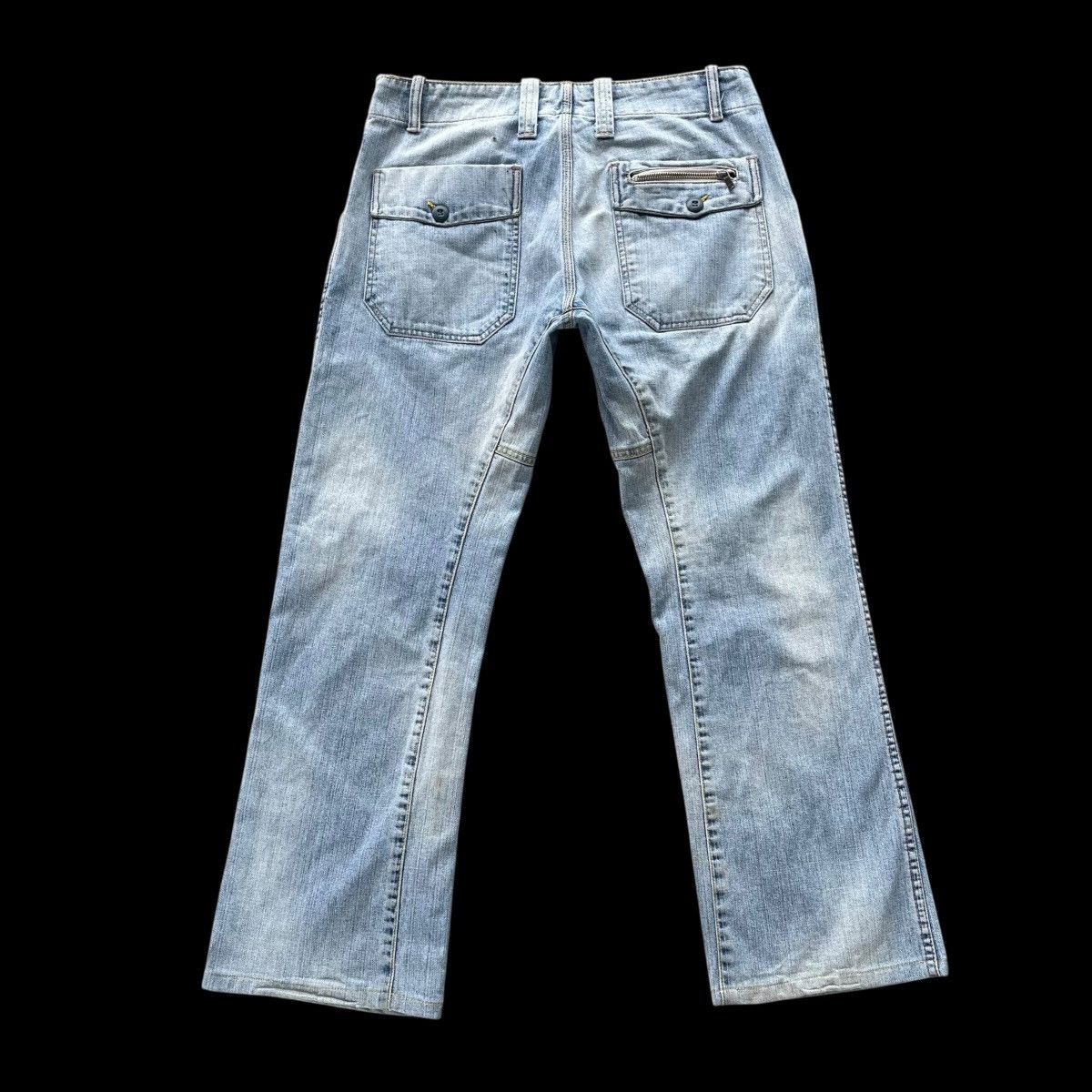 Diesel DIESEL INDUSTRY FLARE SPIRAL CUT FLY BUTTON DENIM PANTS Size US 30 / EU 46 - 2 Thumbnail