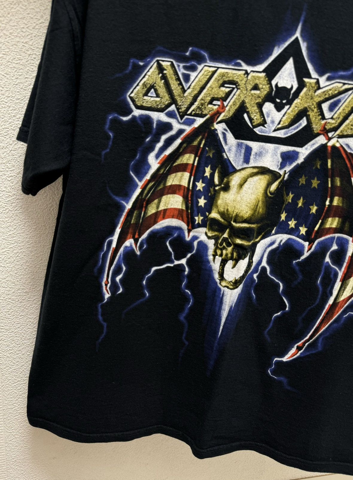 Band Tees Over Kill vintage skull t-shirt xl sz Size US XL / EU 56 / 4 - 4 Thumbnail