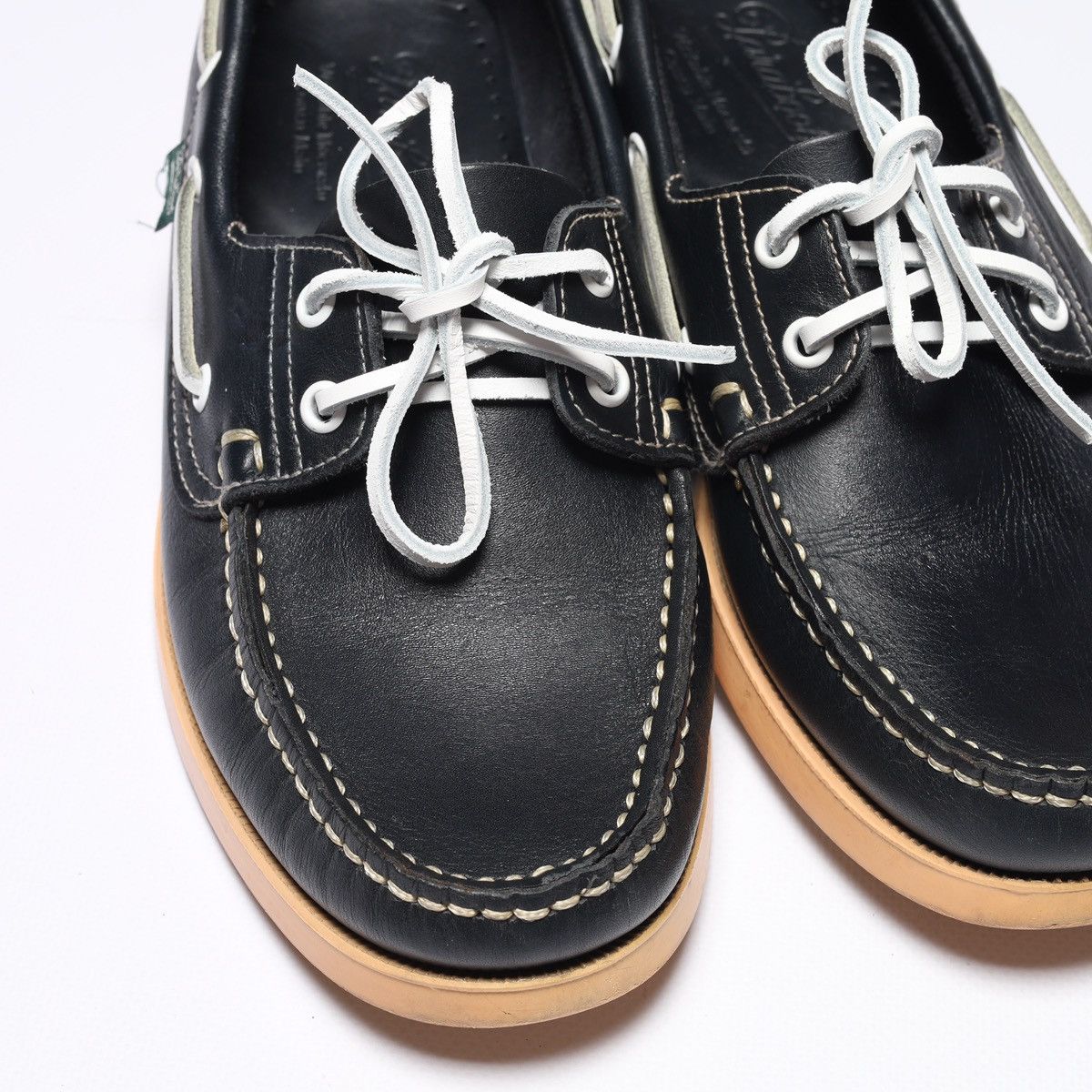Paraboot Paraboot Veritable Mocassin Navy Leather Moccasin Shoes Size US 7.5 / EU 40-41 - 14 Thumbnail