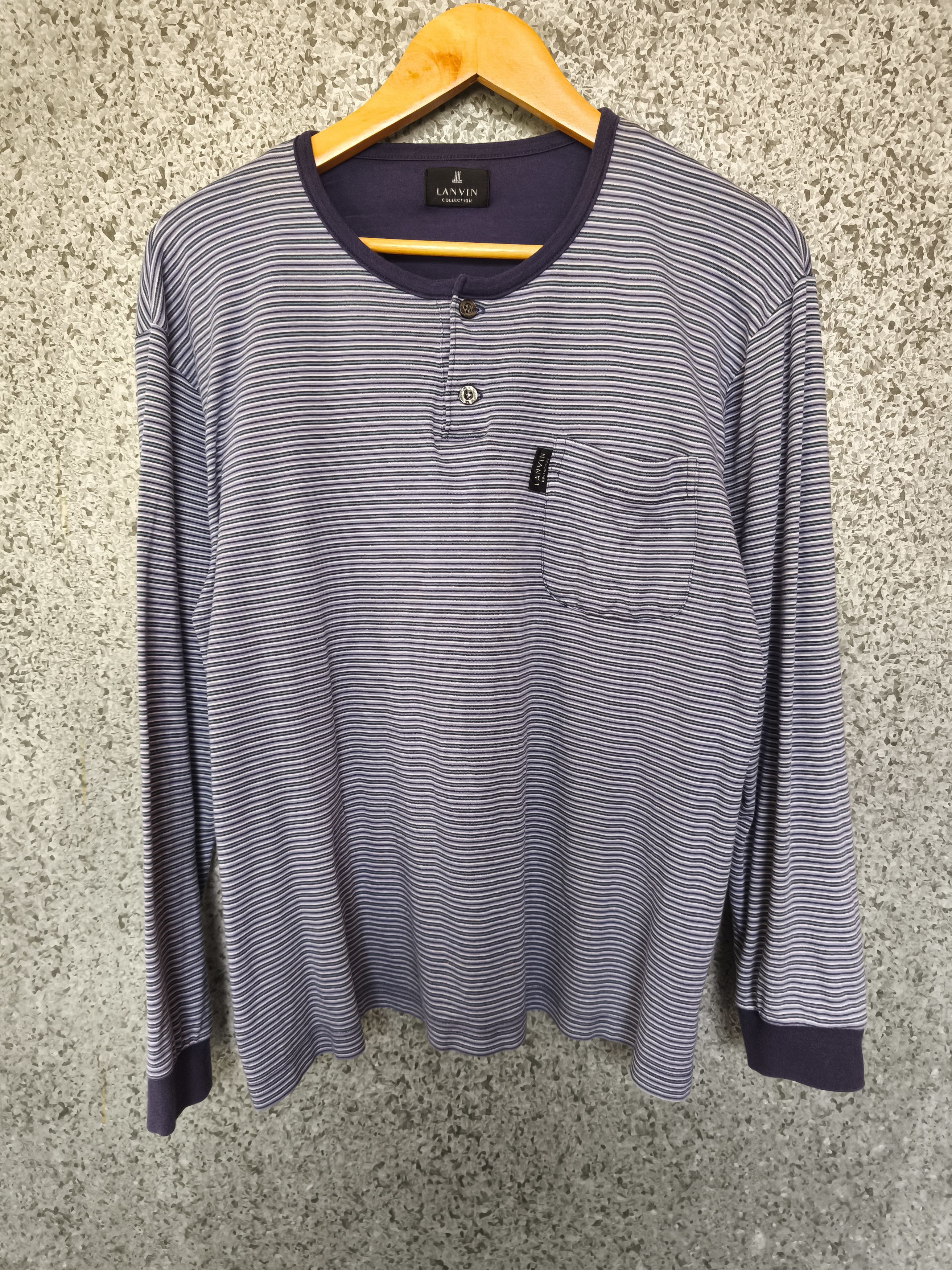 Lanvin Lanvin stripes long sleeve t shirt Size US L / EU 52-54 / 3 - 2 Thumbnail