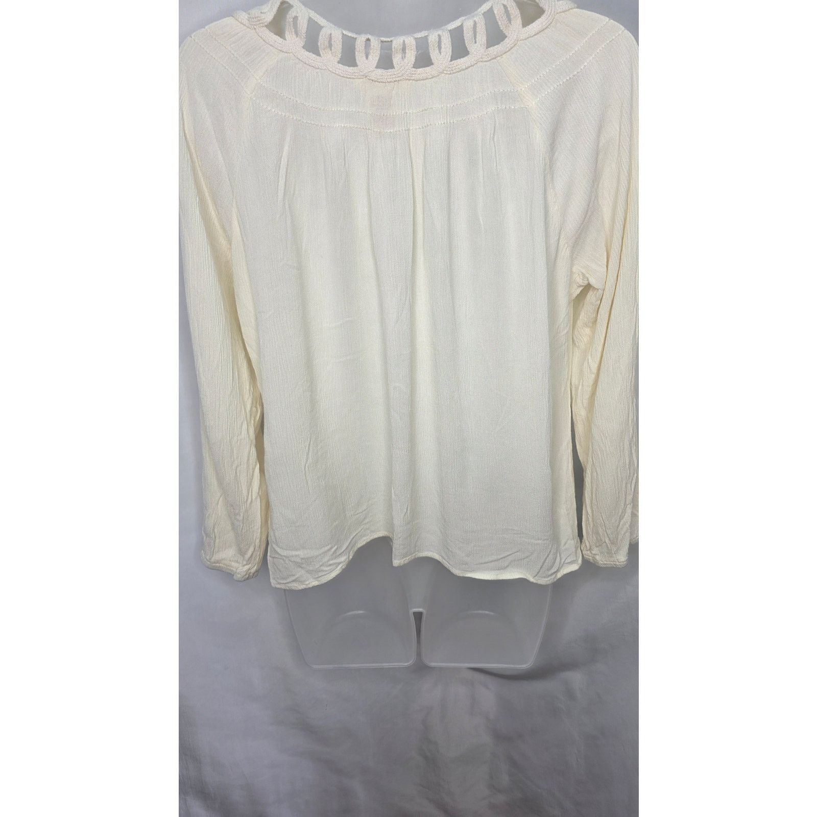 Other Sundance Cream Gauze Crochet Neckline Boho Peasant Top M Size M / US 6-8 / IT 42-44 - 10 Thumbnail