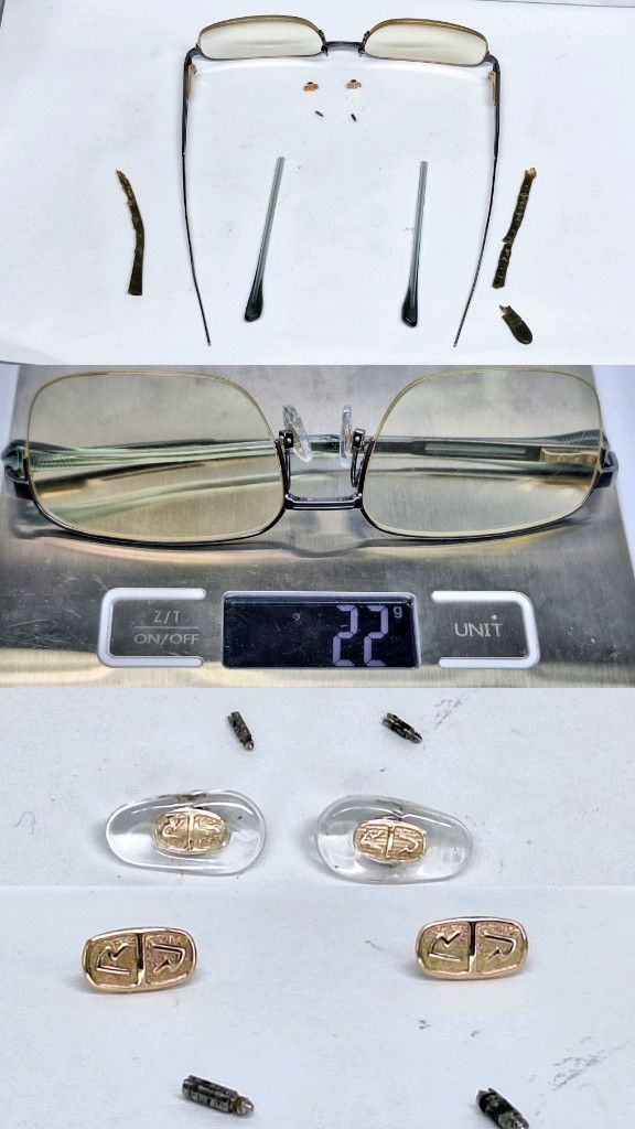 Vintage Rodenstock RODAFLEX Open Temple Half-Rim Titanium Glasses Size ONE SIZE - 4 Thumbnail