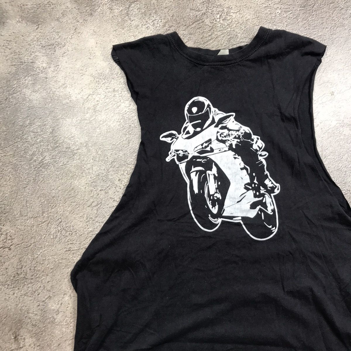 Vintage Vintage 90s Y2K Graphic Tank Top Motorcycle Art Skate Slim L Size US L / EU 52-54 / 3 - 2 Thumbnail