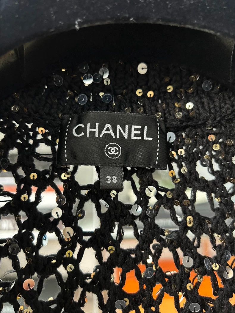 Chanel Chanel 23c Early Spring Vacation Series Black Sequin Knitt Size XS / US 0-2 / IT 36-38 - 6 Thumbnail