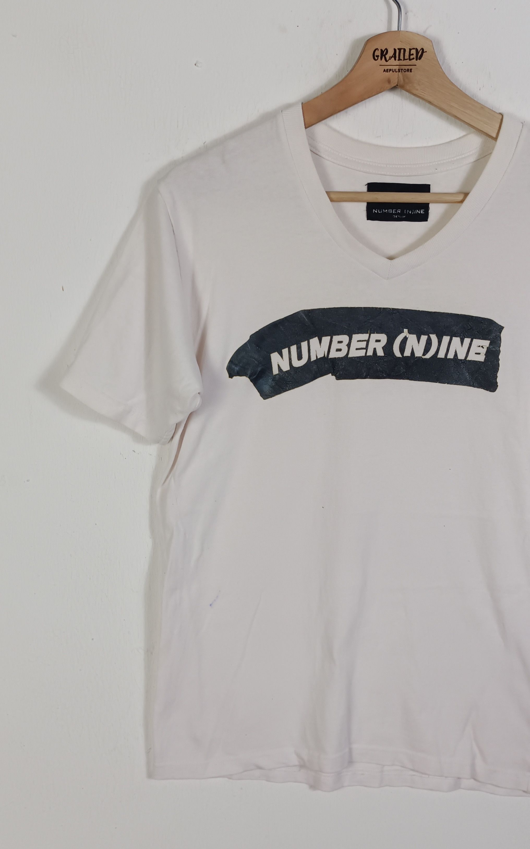 Japanese Brand × Number (N)ine Number (N)ine Box Logo Tshirt Size US M / EU 48-50 / 2 - 3 Thumbnail