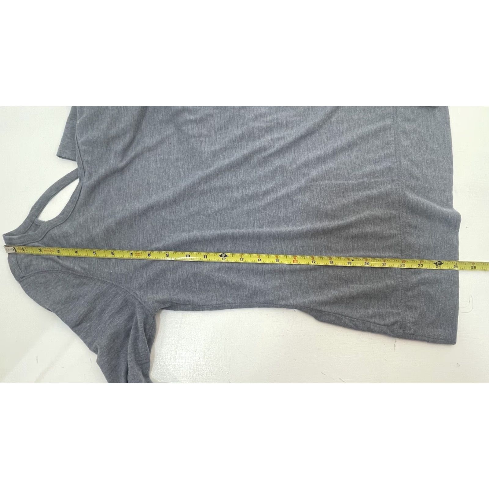 Vintage GapFit Dry Long Sleeve Women M Wide Neck Heather Gray Activewear Tee Shirt Pullover Lightweight Utility Running Walking CrossFit Yoga TS/Tops Size M / US 6-8 / IT 42-44 - 4 Thumbnail